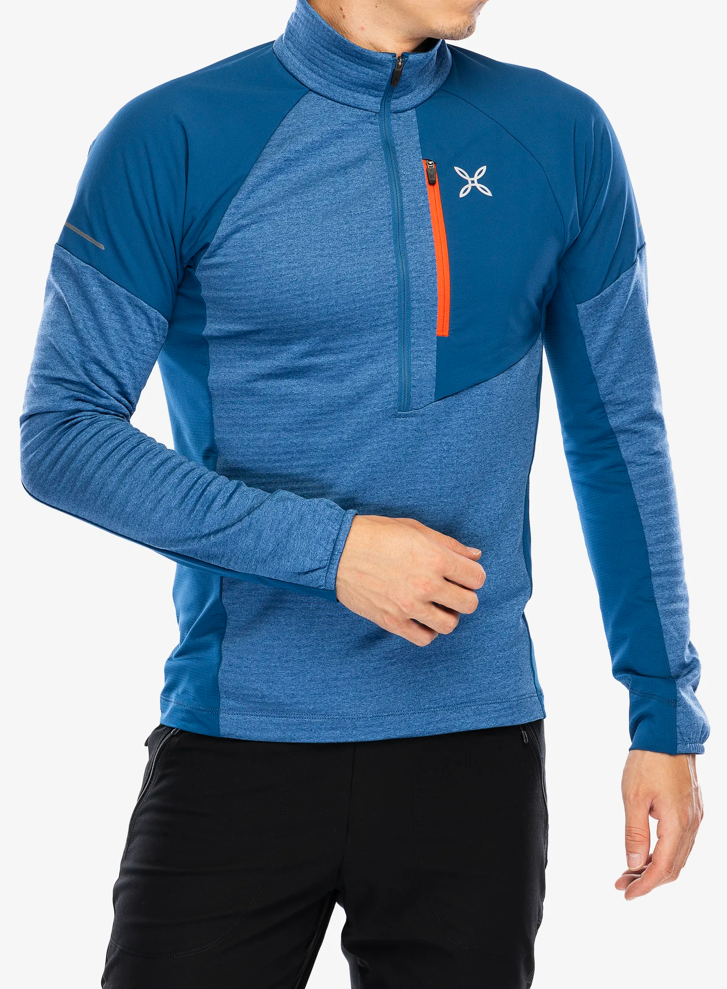 Кофта без каптура Montura Thermal Grid 2 Anorak - deep blue/orange