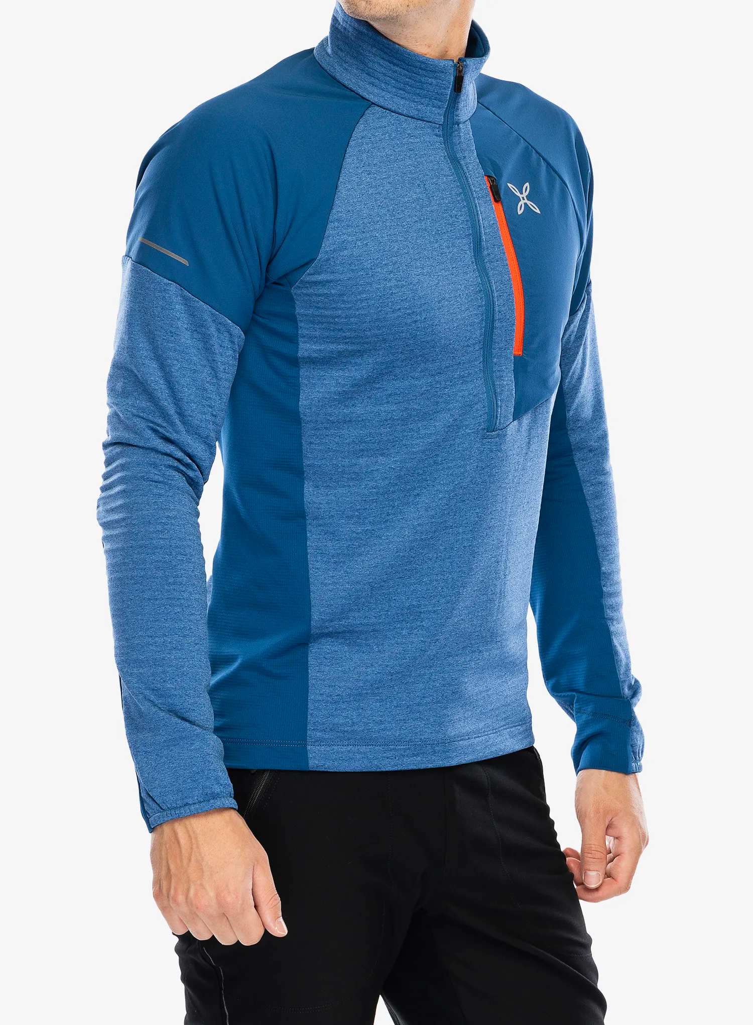 Кофта без каптура Montura Thermal Grid 2 Anorak - deep blue/orange