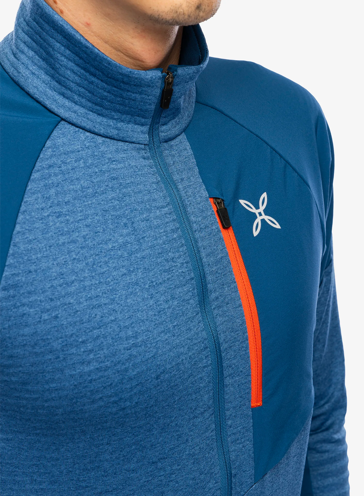 Кофта без каптура Montura Thermal Grid 2 Anorak - deep blue/orange