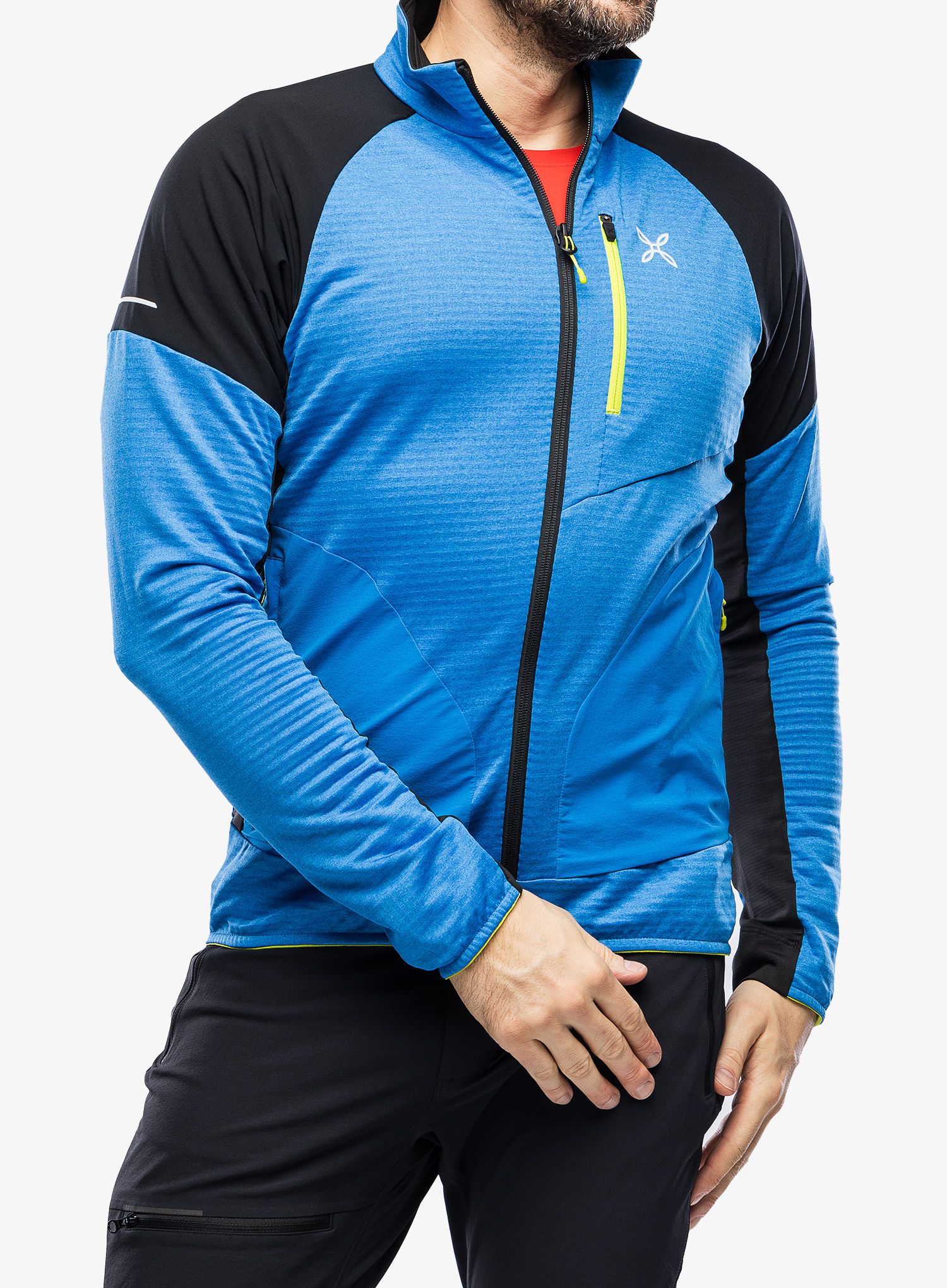 Кофта Montura Thermal Grid 2 Maglia - bright blue/lime green