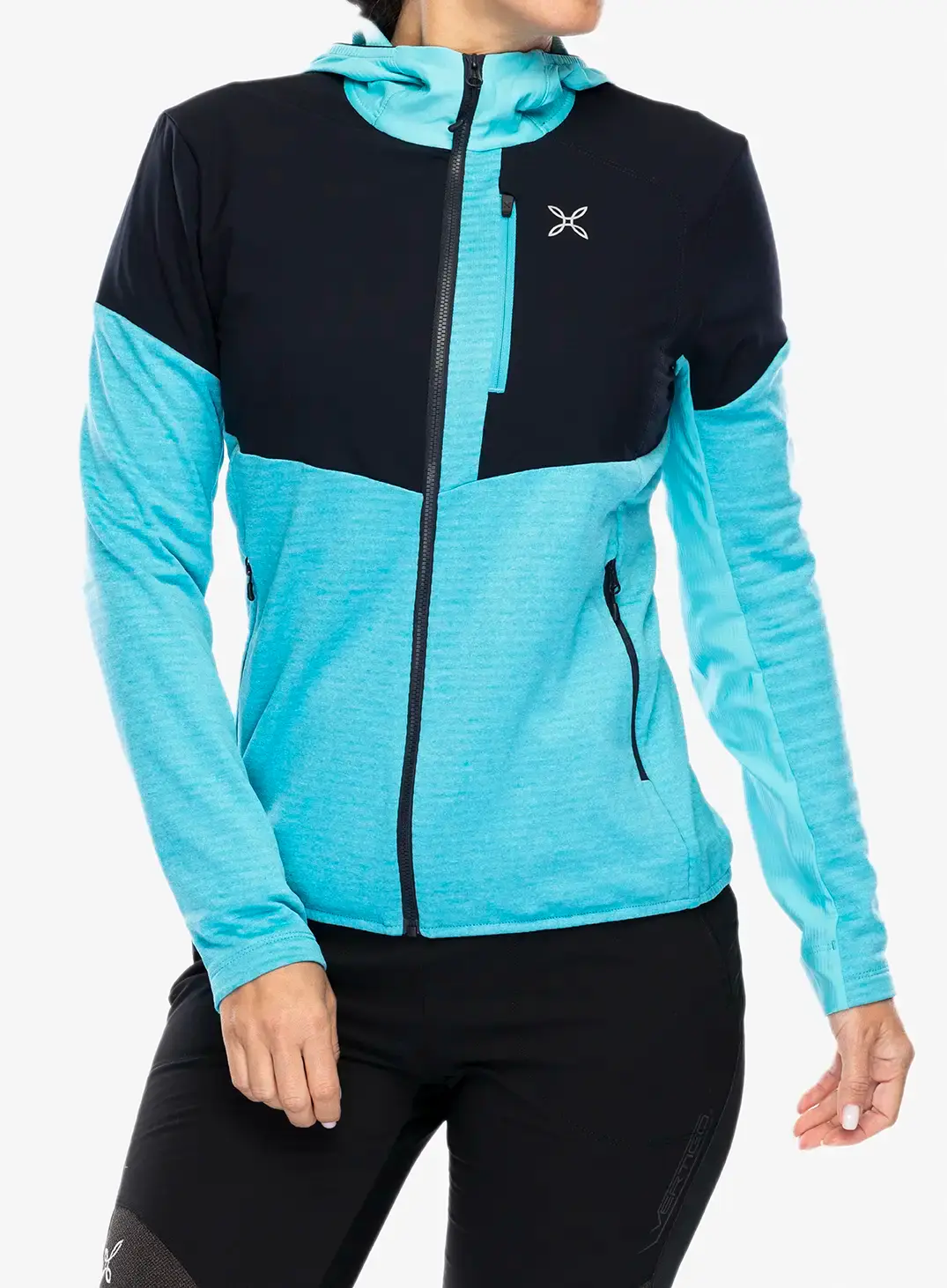 Кофта трекінгова жіноча Montura Thermalgrid Pro 2 Maglia - turquoise/graphite blue