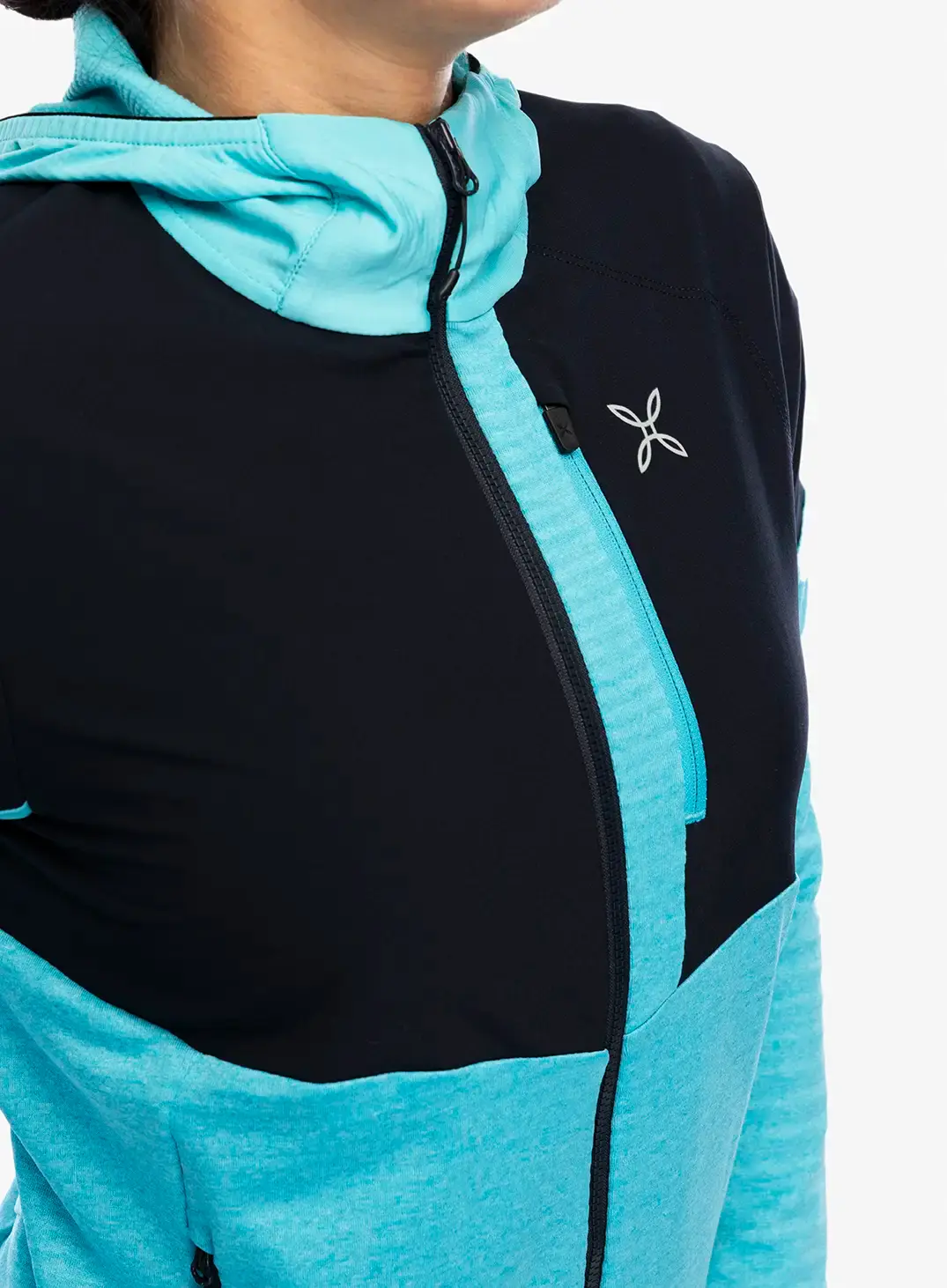 Кофта трекінгова жіноча Montura Thermalgrid Pro 2 Maglia - turquoise/graphite blue