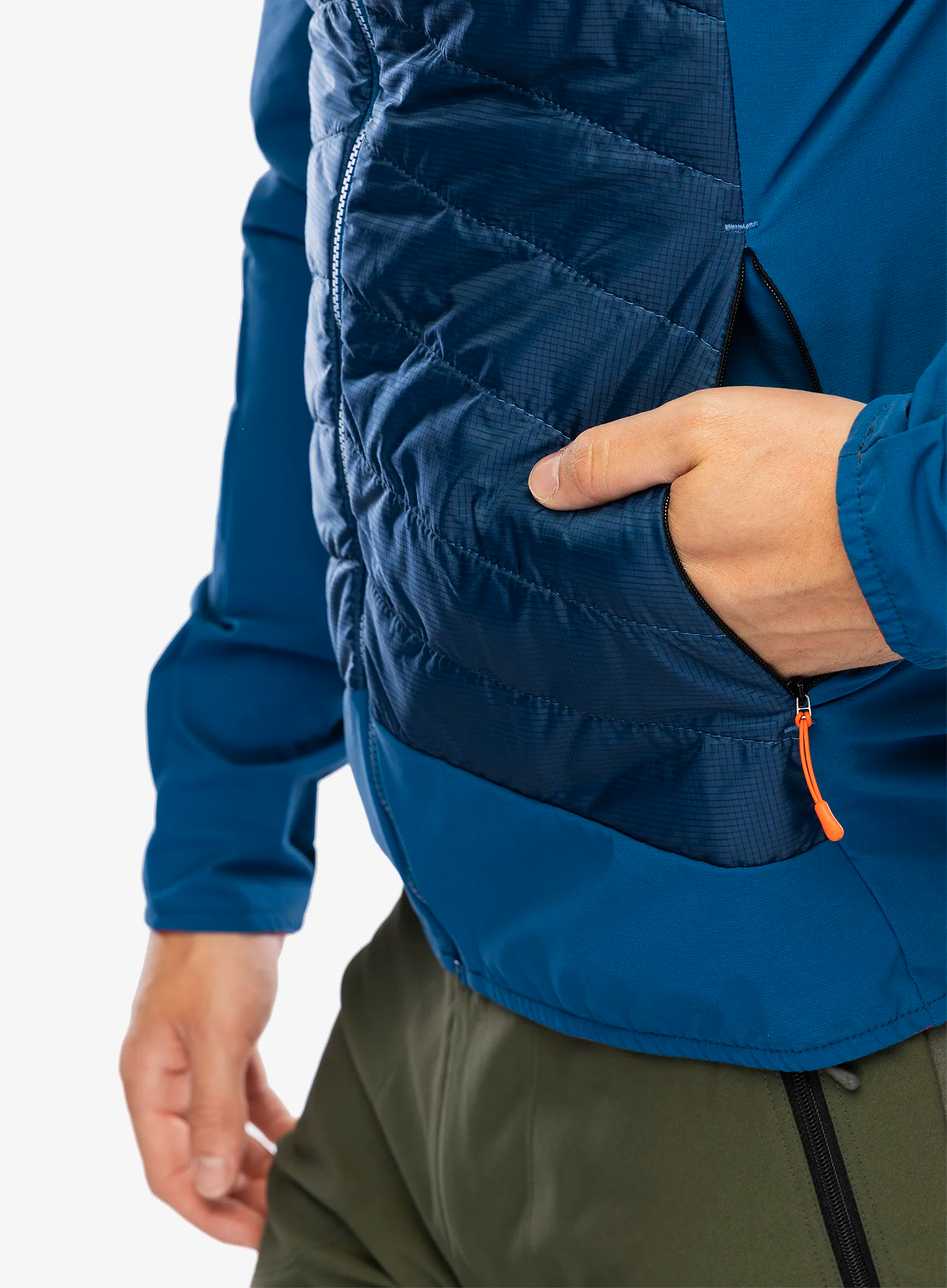 Куртка гібридна Montura Trace Hybrid Jacket - deep blue/orange