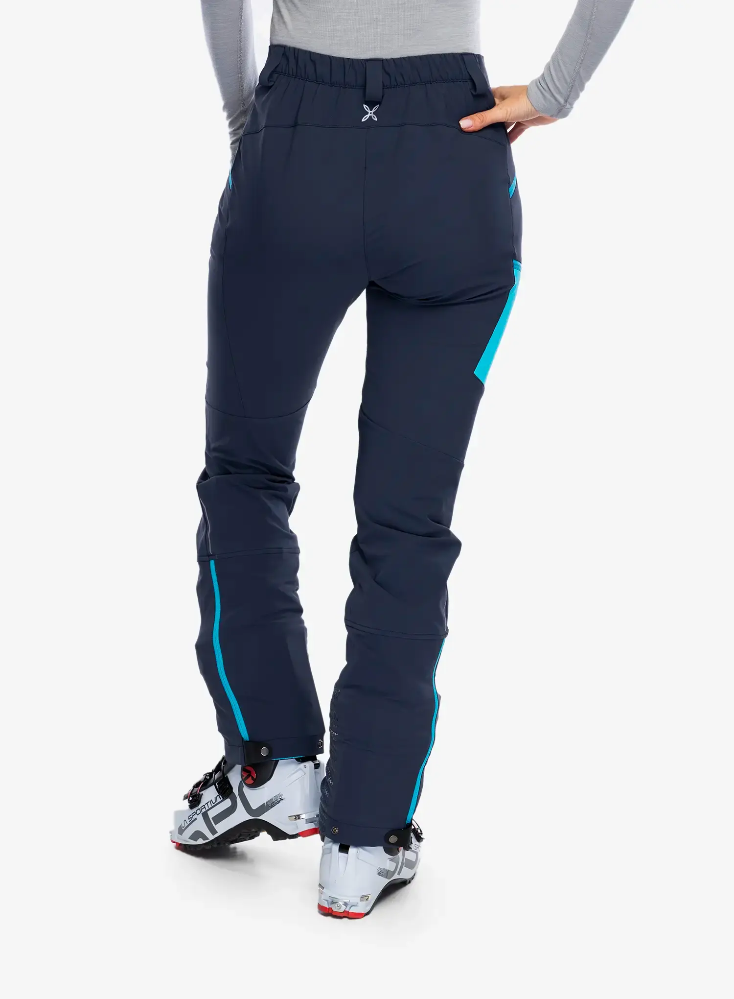 Штани softshell жіночі Montura Trace Light Pants - graphite blue/turquoise