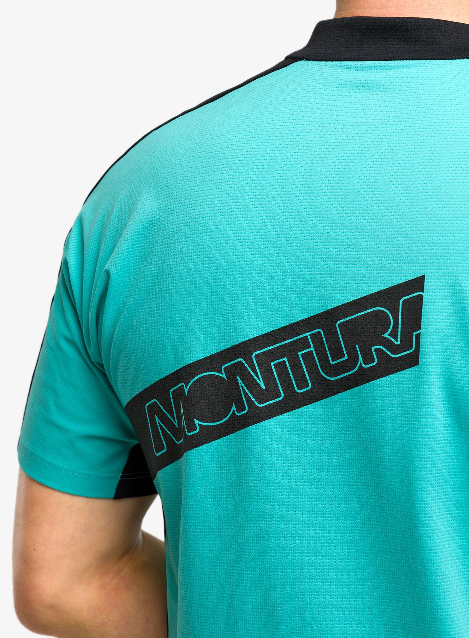 Велофутболка Montura Way Zip T-Shirt - light blue/black