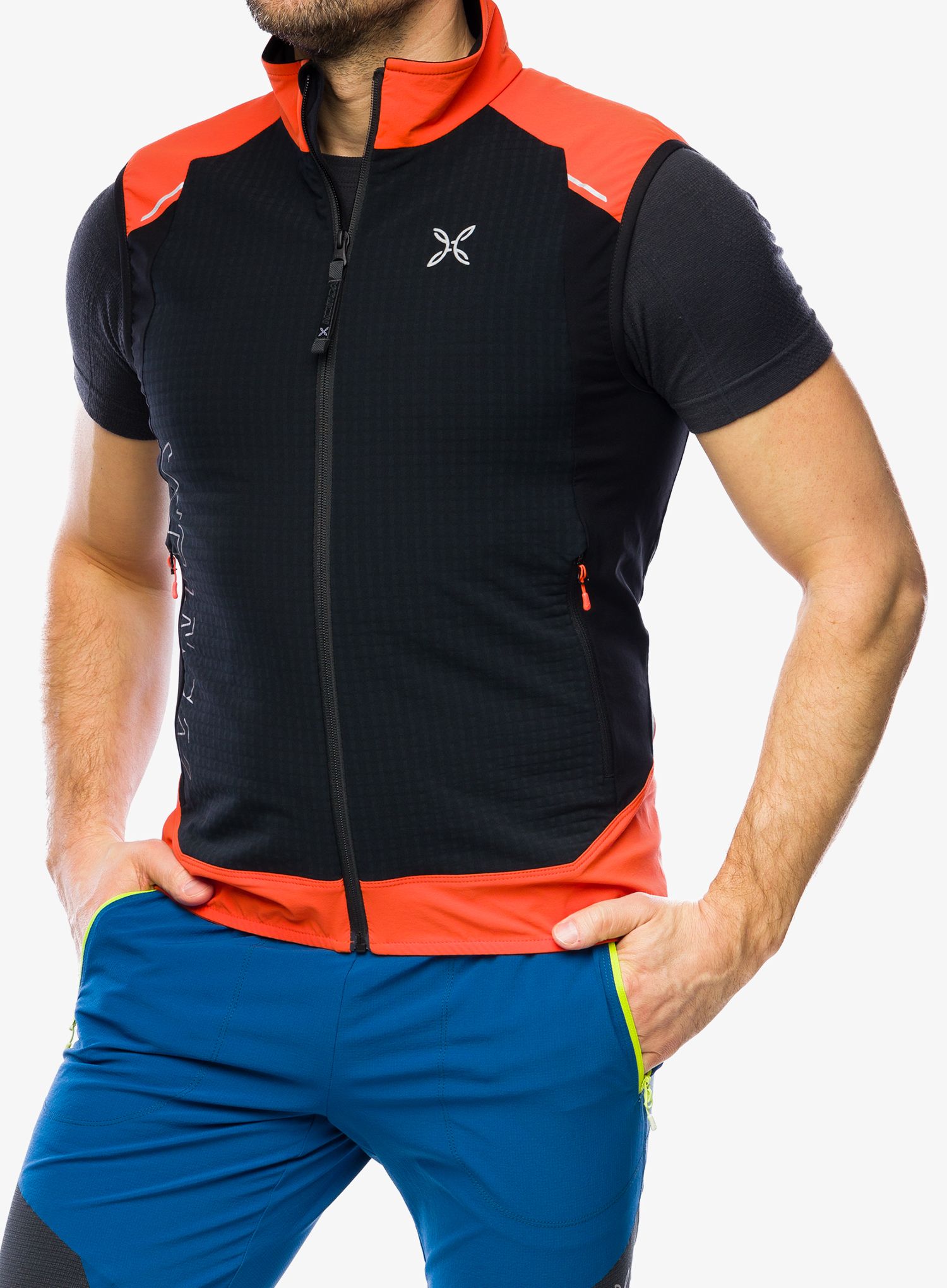 Жилет Montura Wind Revolution Vest - black/bright orange