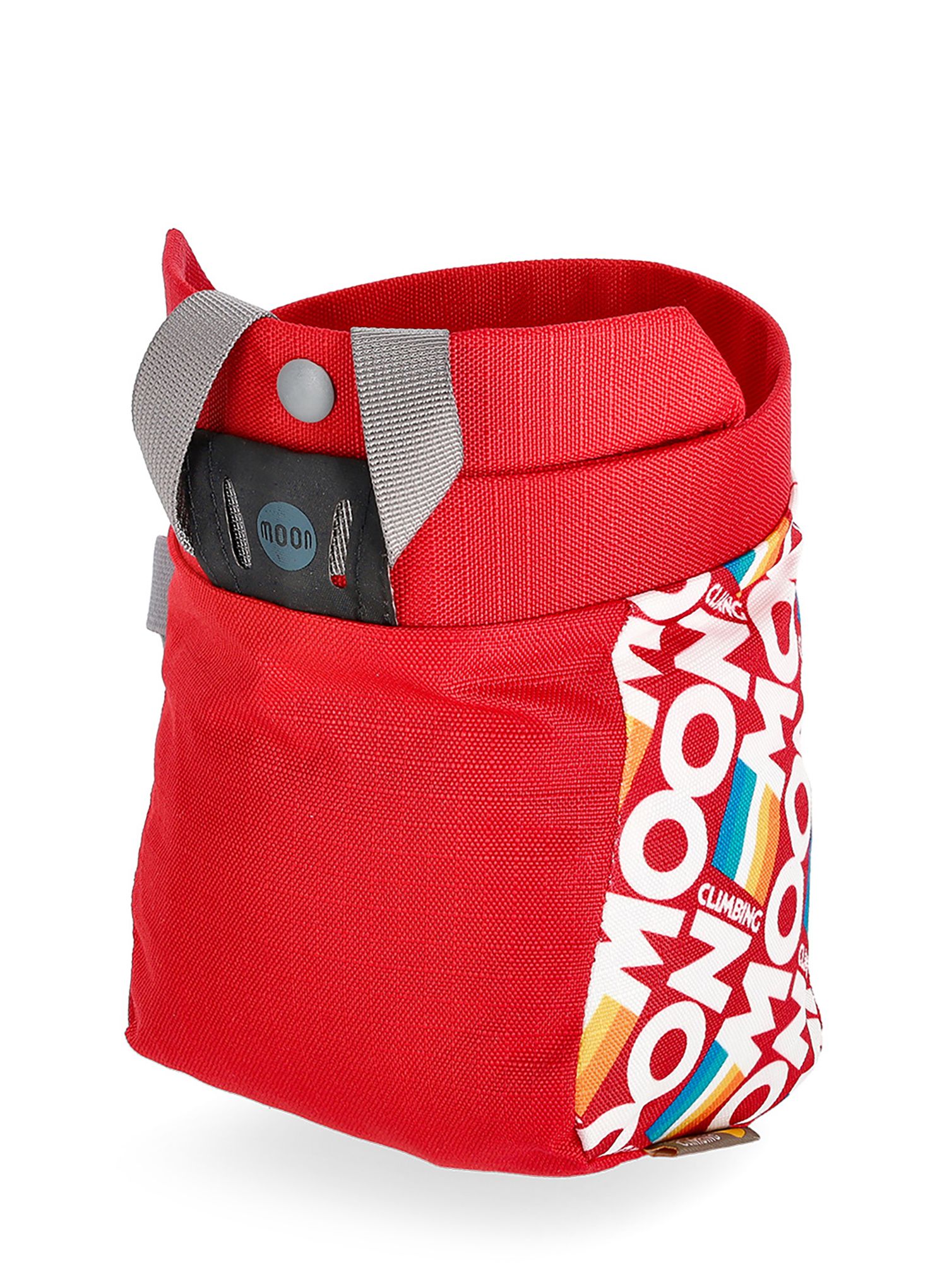 Мішечок для магнезії Moon Climbing Trad Chalk Bag - retro stripe true red