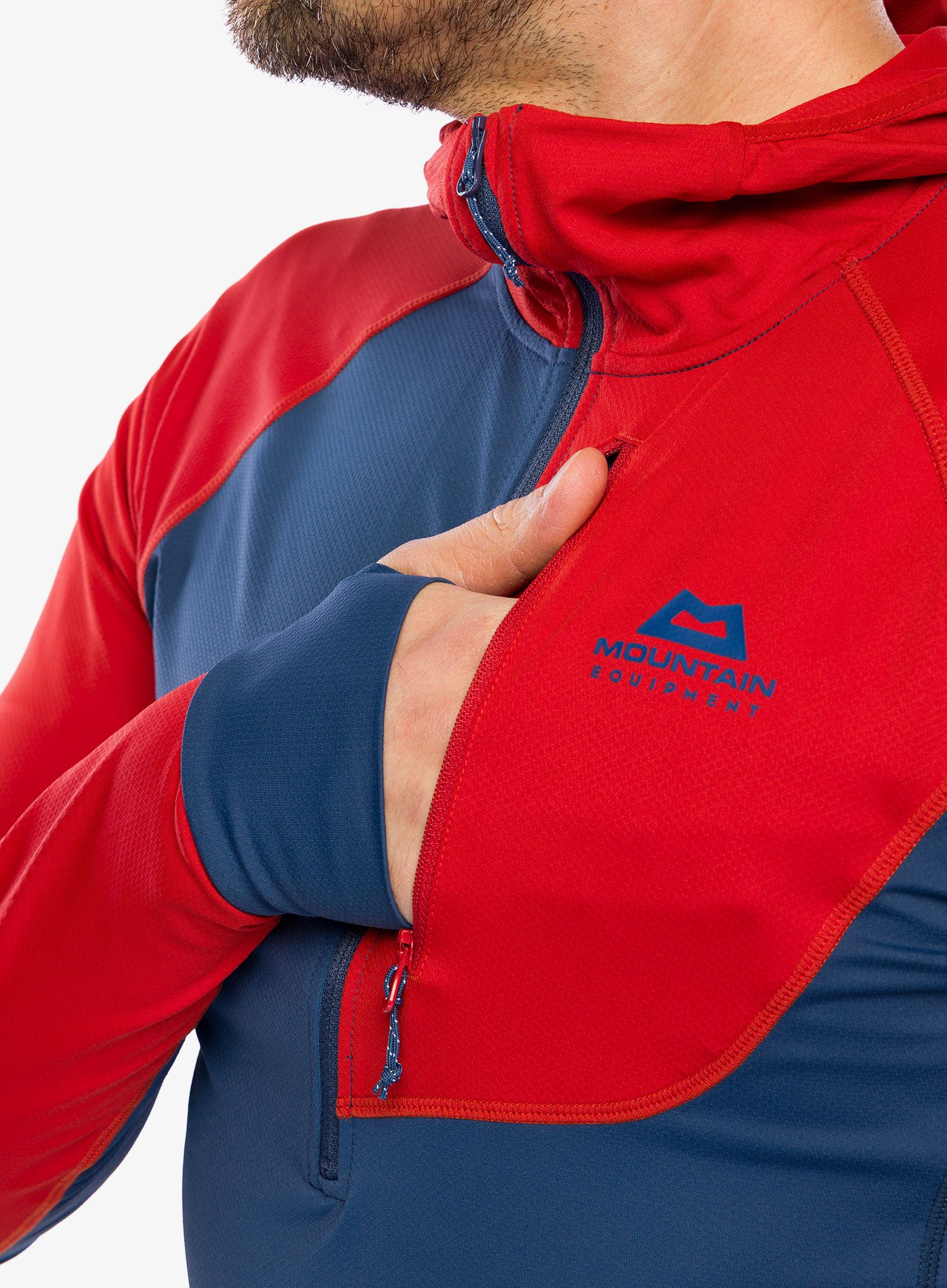 Кофта для скелелазіння Mountain Equipment Aiguille Hooded Top - dusk/red rock