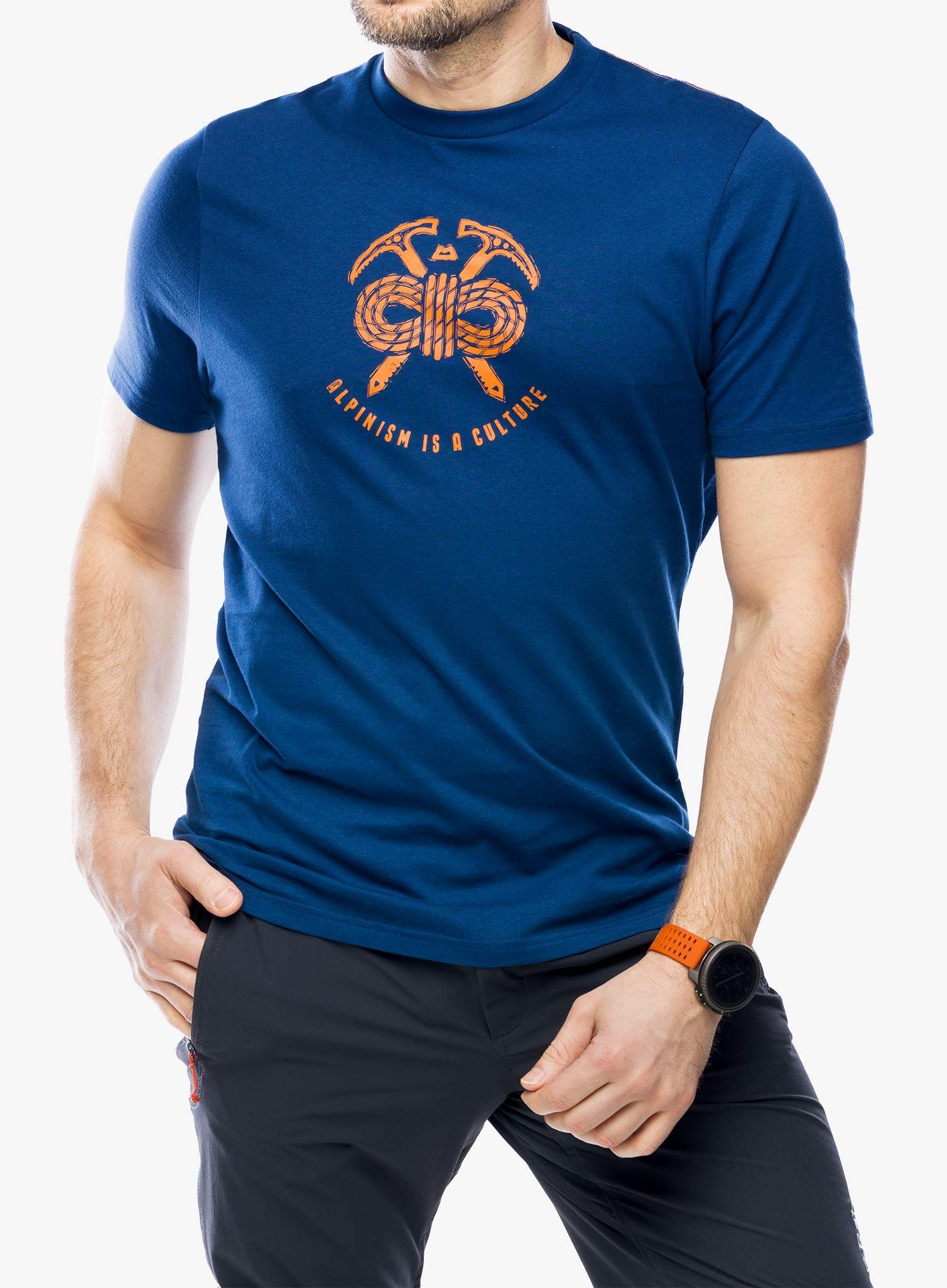 Футболка бавовняна Mountain Equipment Alpinism Tee - admiral blue