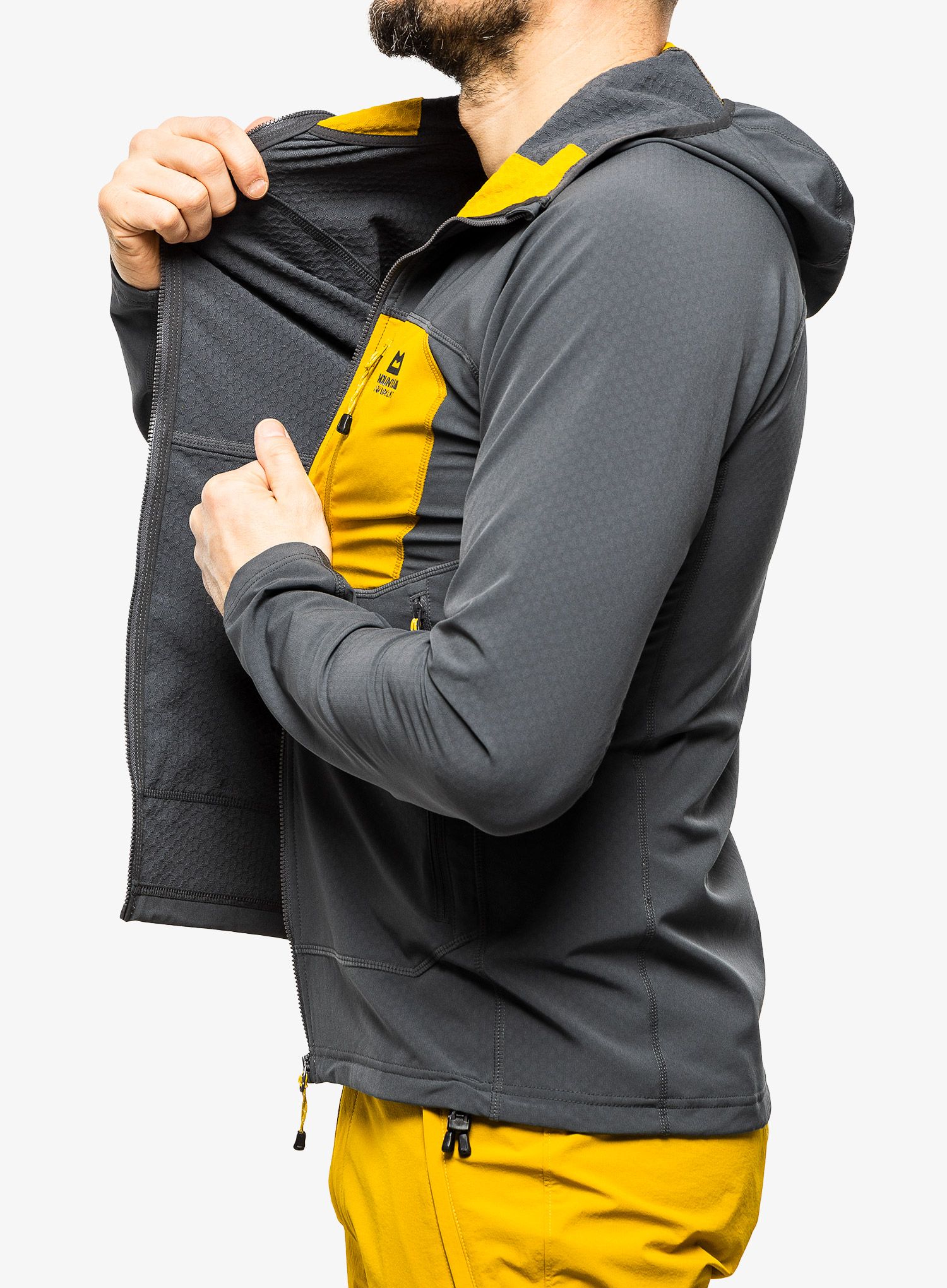 Кофта трекінгова Mountain Equipment Arrow Hooded Jacket - anvil grey