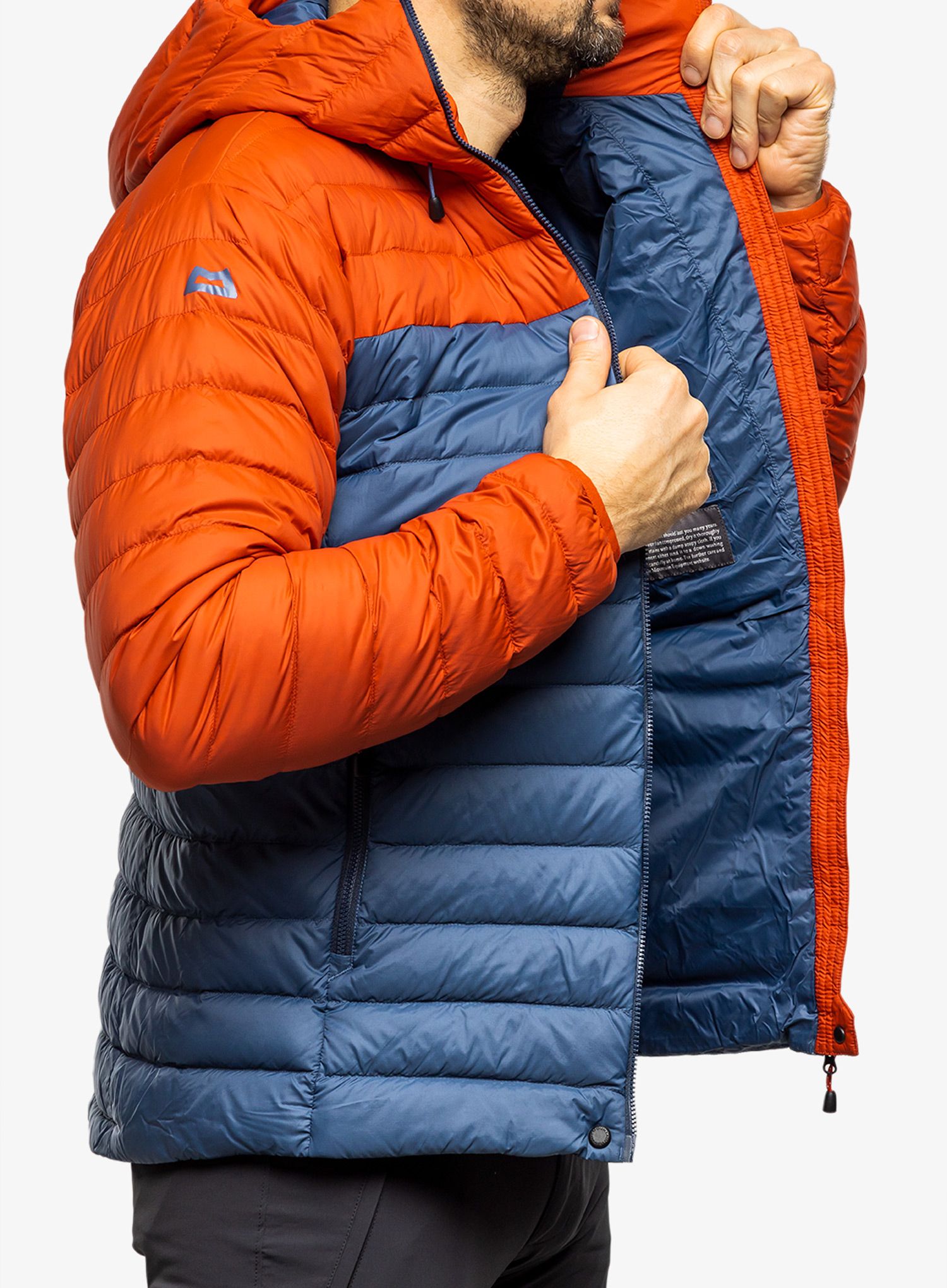 Пуховик Mountain Equipment Earthrise Hooded Jacket - dusk/redrock