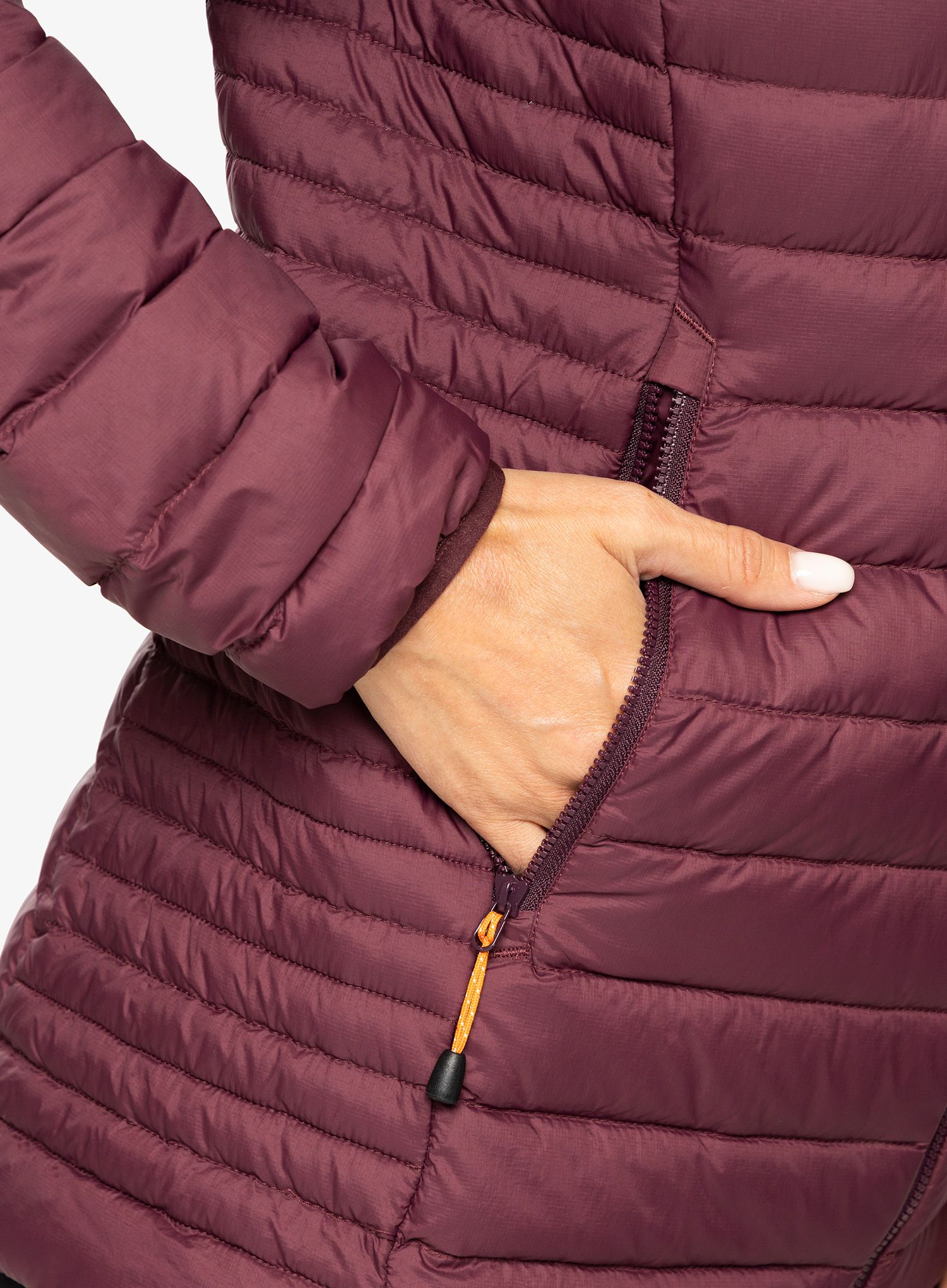 Пуховик жіноча Mountain Equipment Earthrise Hooded Jacket - raisin