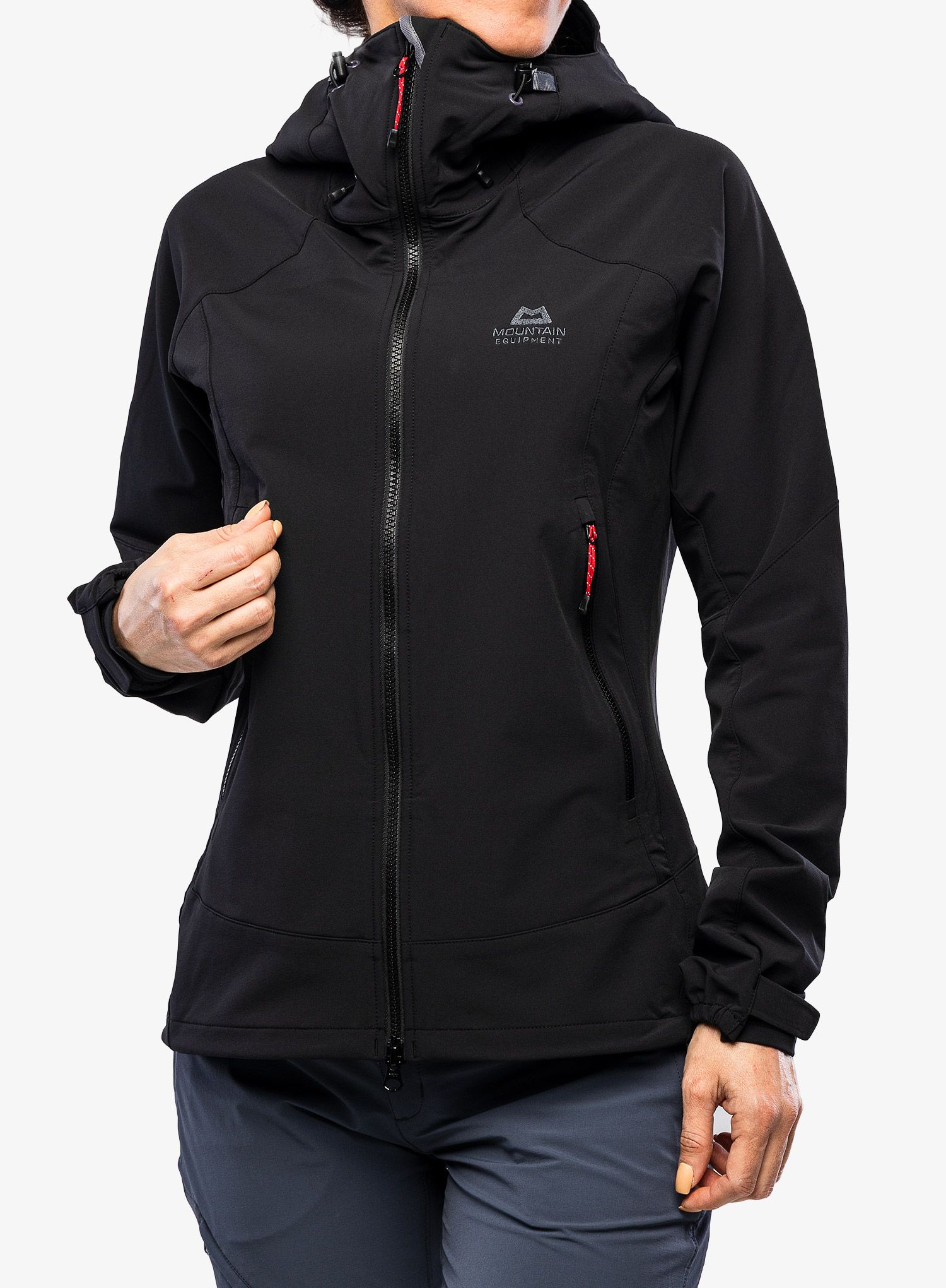 Куртка softshell жіноча Mountain Equipment Frontier Hooded Jacket - black