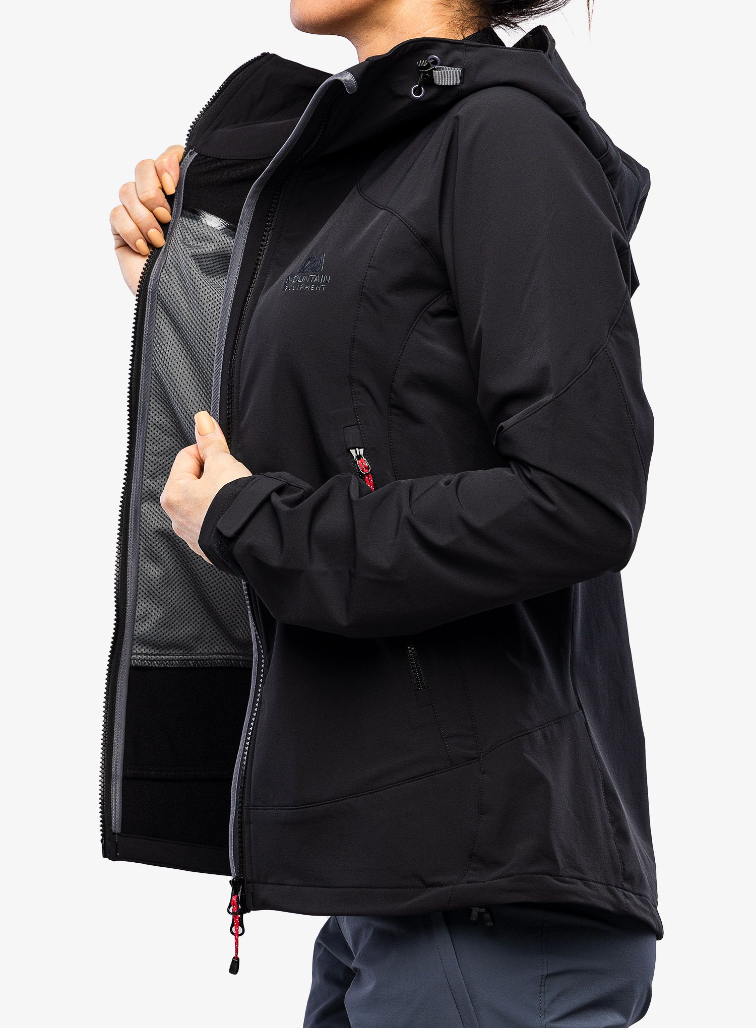 Куртка softshell жіноча Mountain Equipment Frontier Hooded Jacket - black