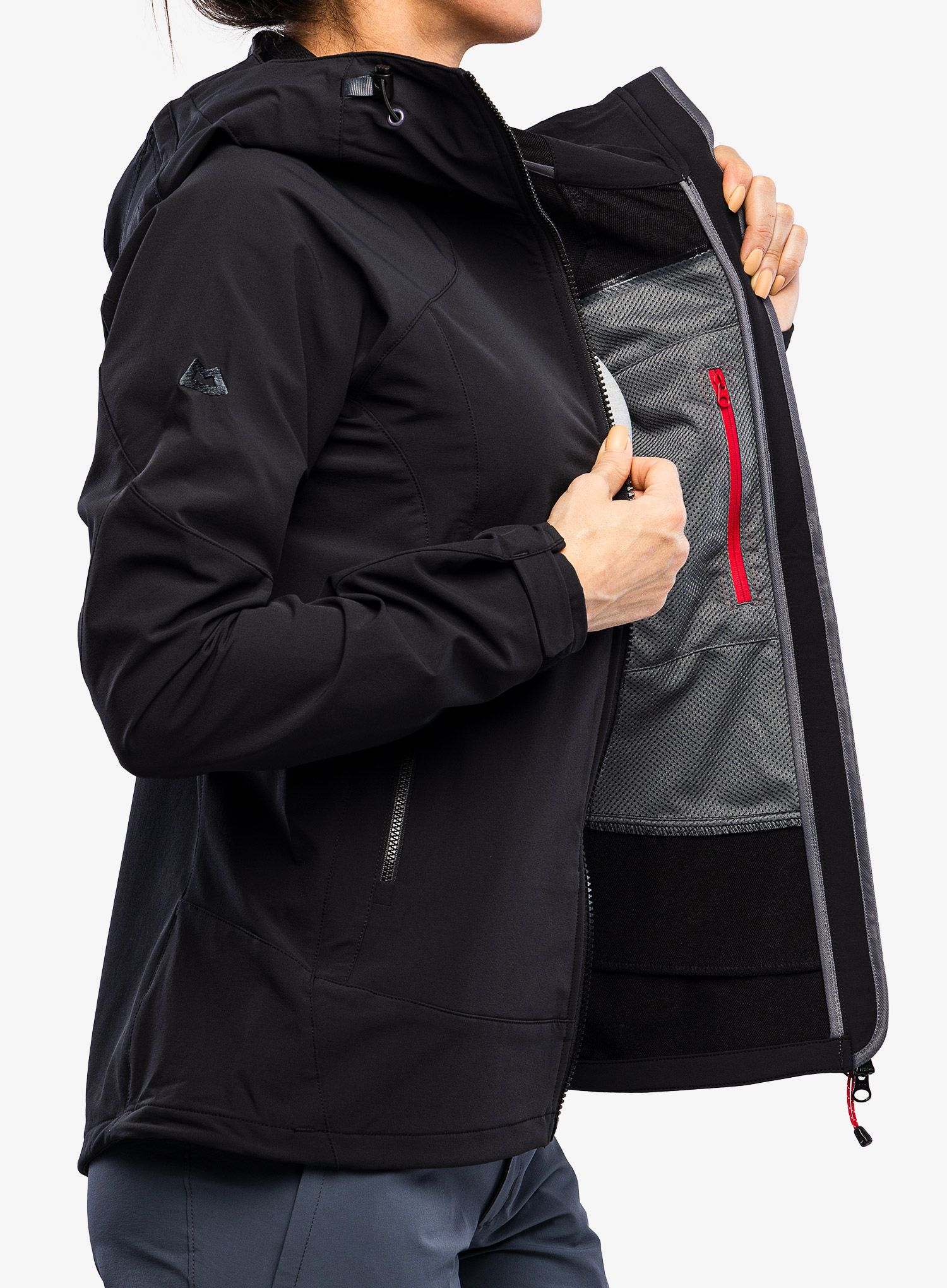 Куртка softshell жіноча Mountain Equipment Frontier Hooded Jacket - black