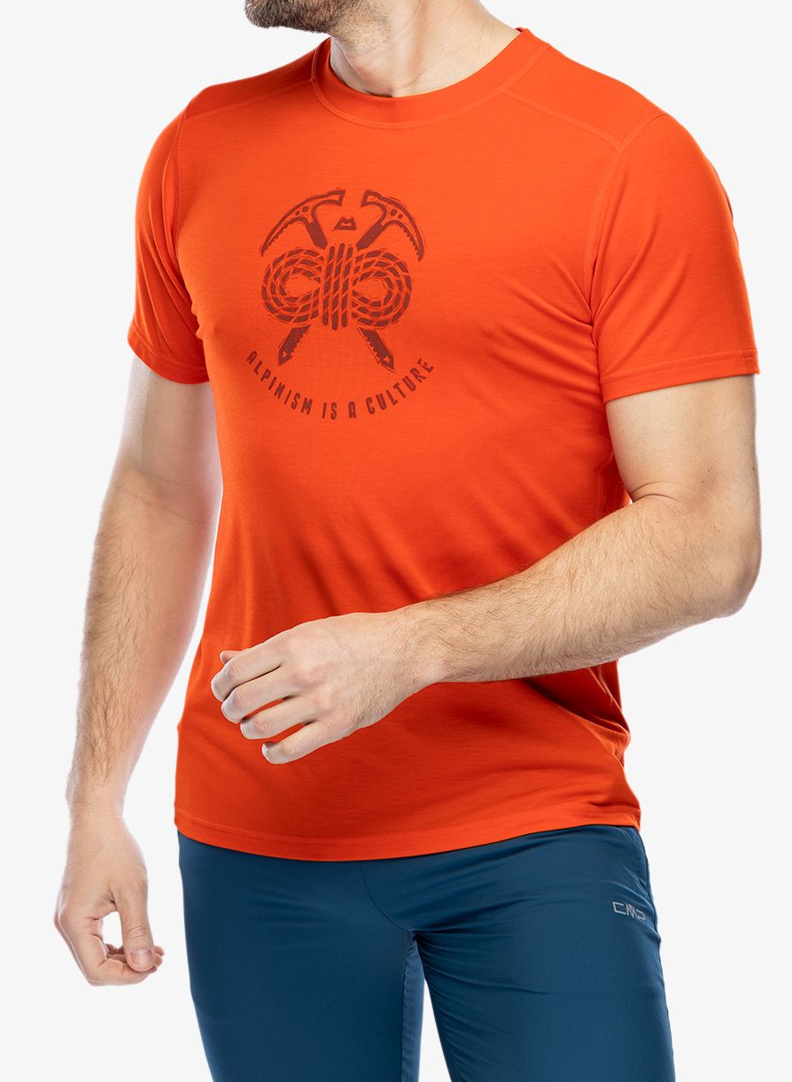 Футболка для тренувань Mountain Equipment Headpoint Alpinism Tee - cardinal orange