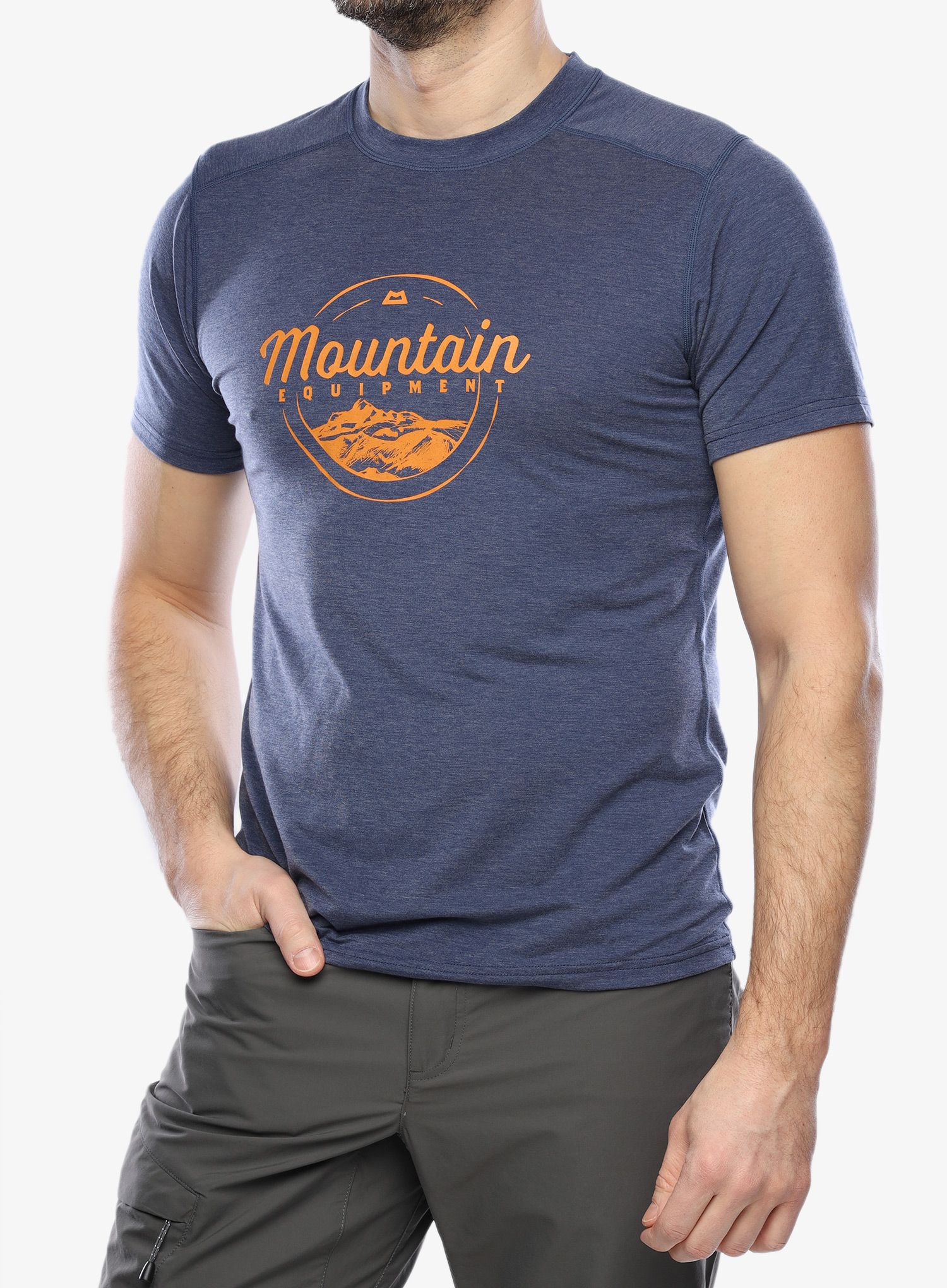 Швидковисихаюча футболка Mountain Equipment Headpoint Script Tee - medieval blue