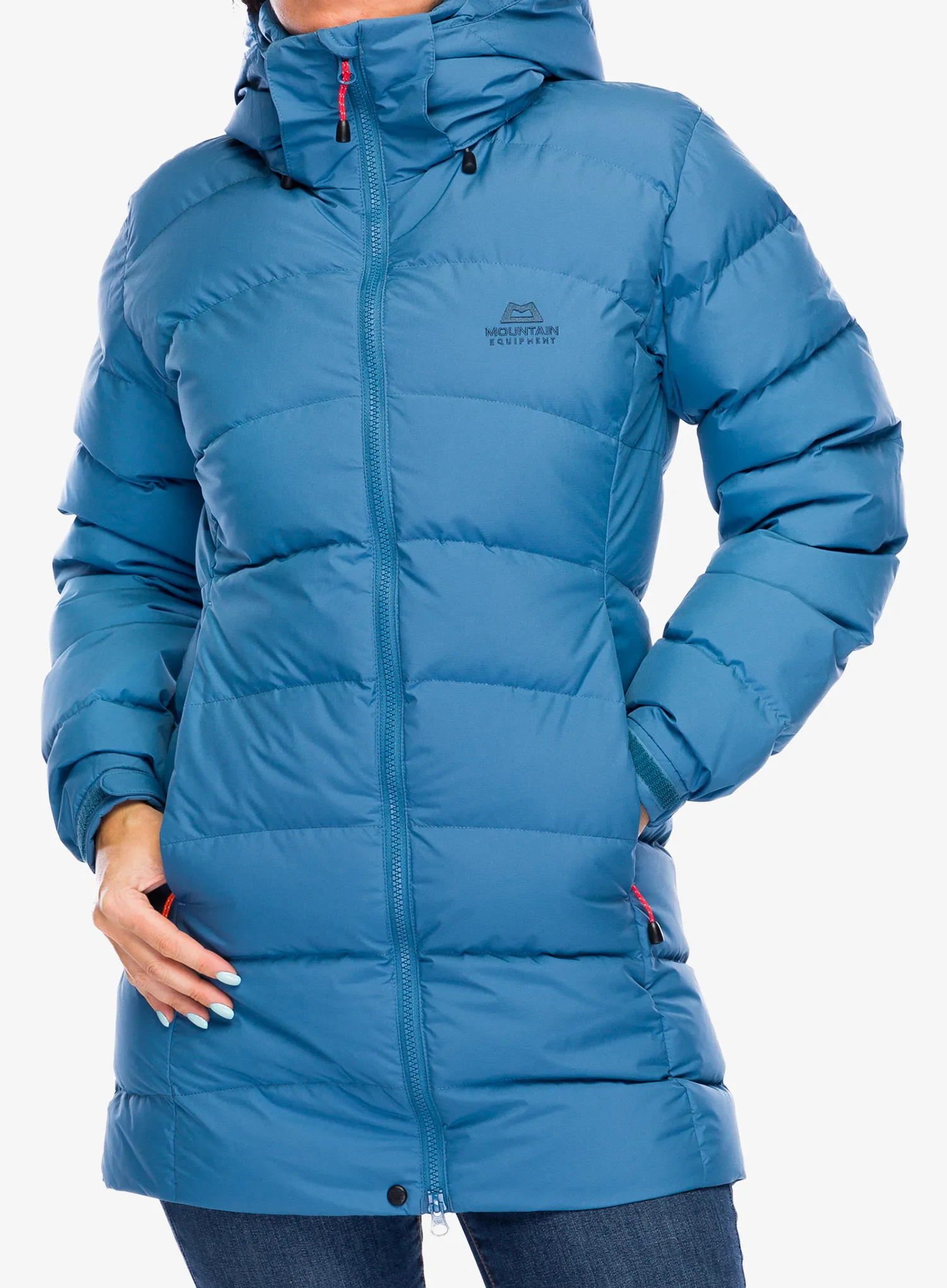 Плащ пуховий жіночий Mountain Equipment Lightline Eco Parka - stellar blue