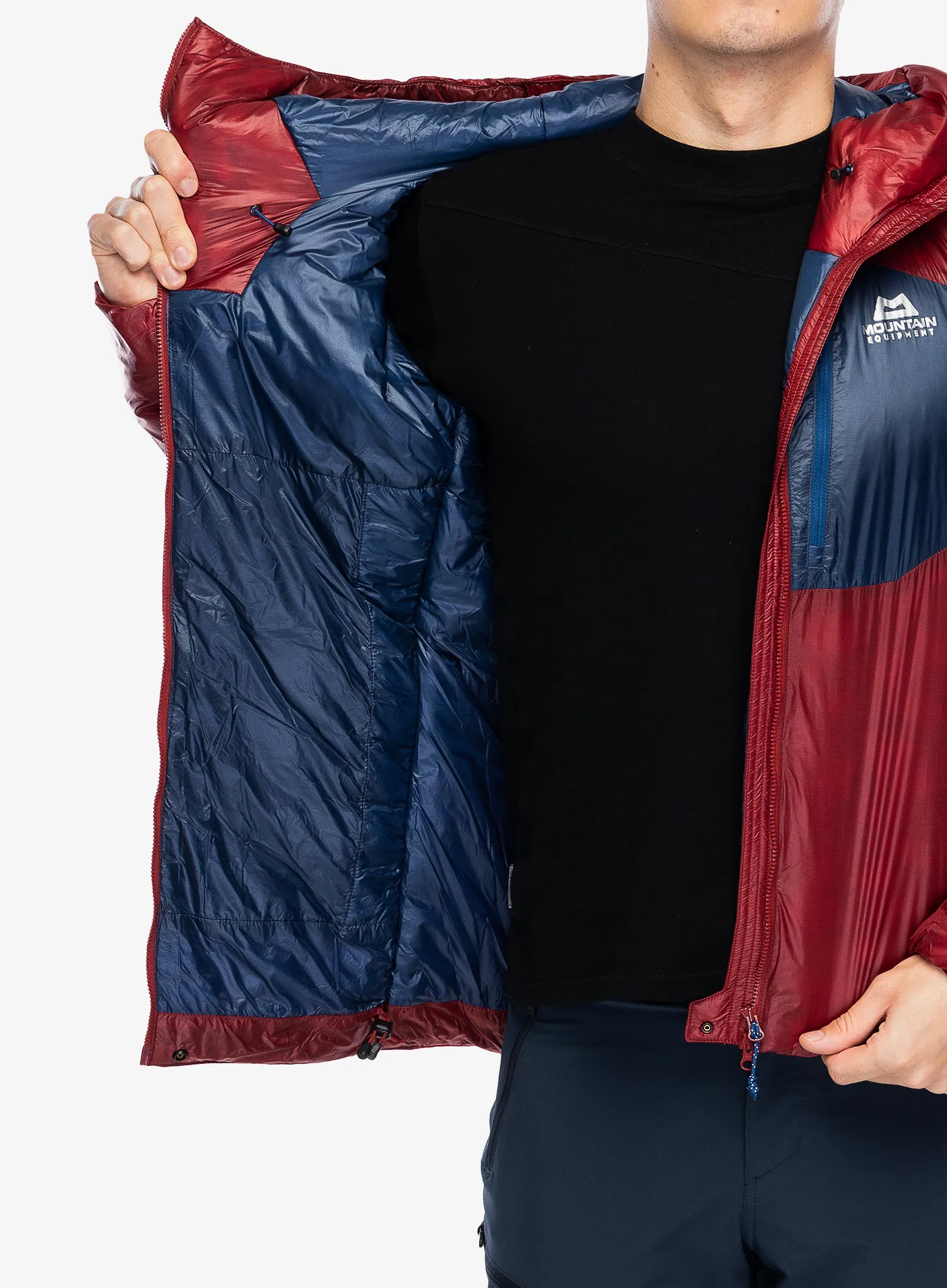 Куртка утеплена Mountain Equipment Oreus Hooded Jacket - merlot/admiral blue