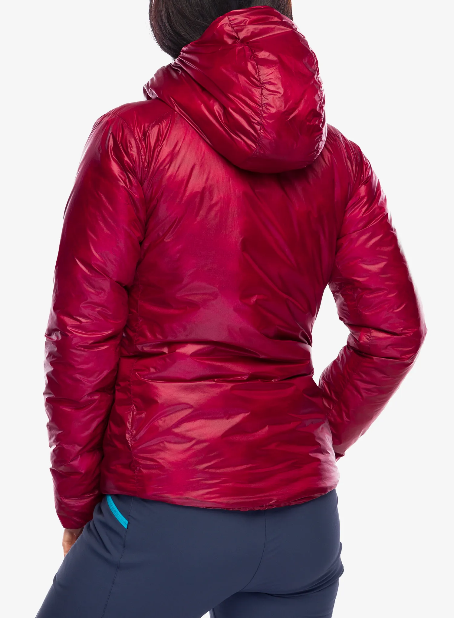 Куртка утеплена жіноча Mountain Equipment Oreus Hooded Jacket - merlot/blue