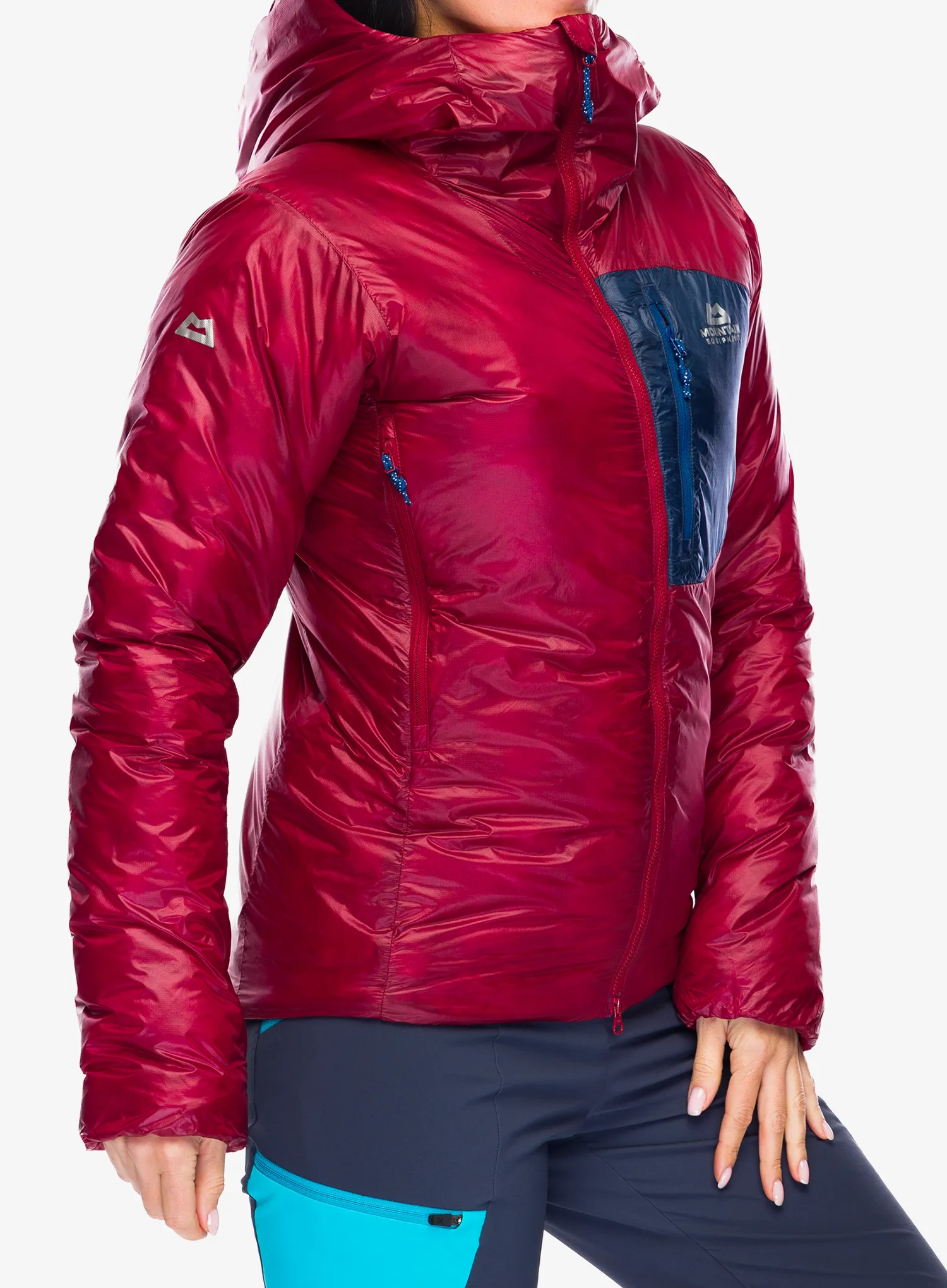 Куртка утеплена жіноча Mountain Equipment Oreus Hooded Jacket - merlot/blue