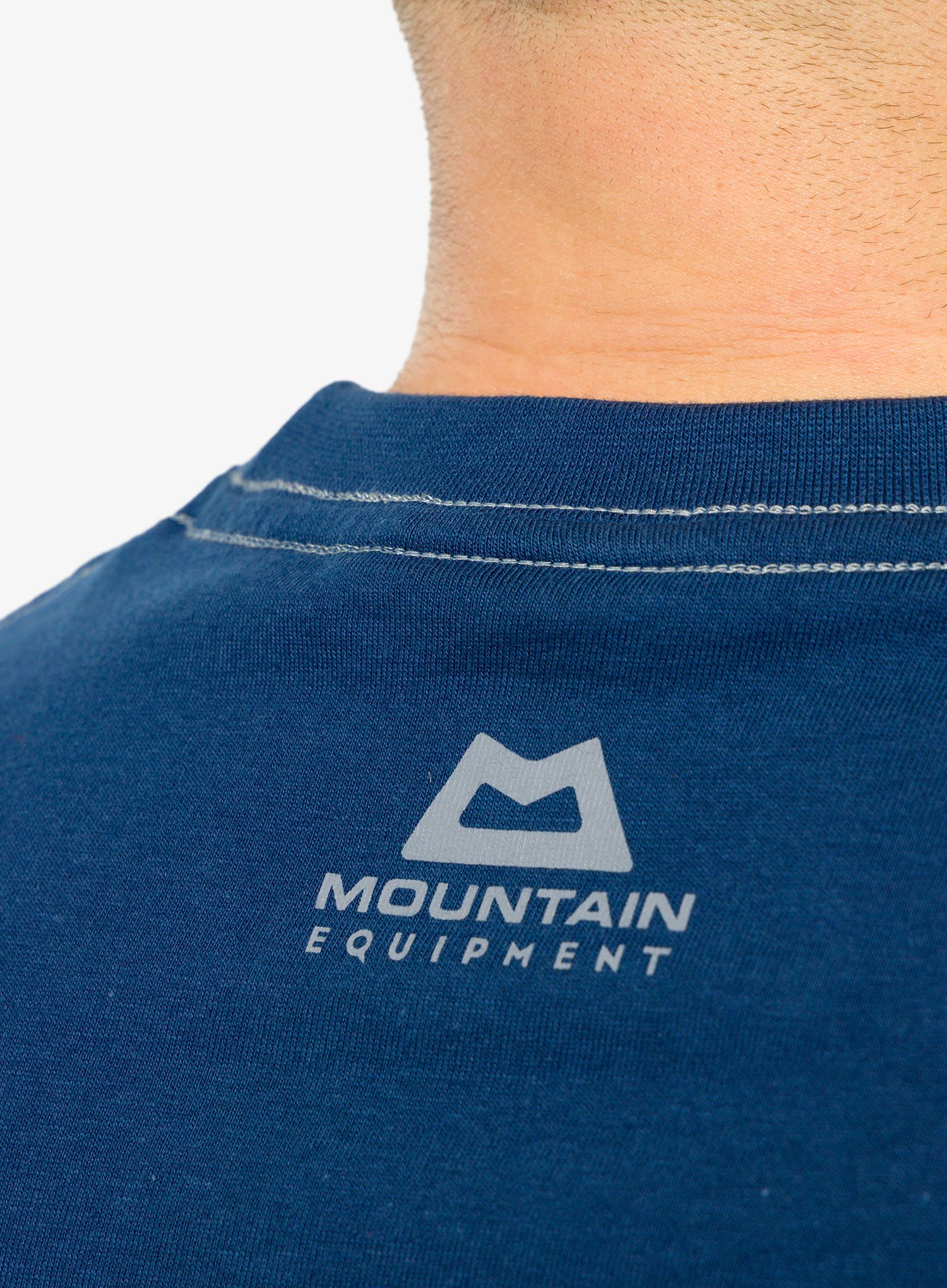 Футболка з принтом Mountain Equipment Roundel Tee - denim blue
