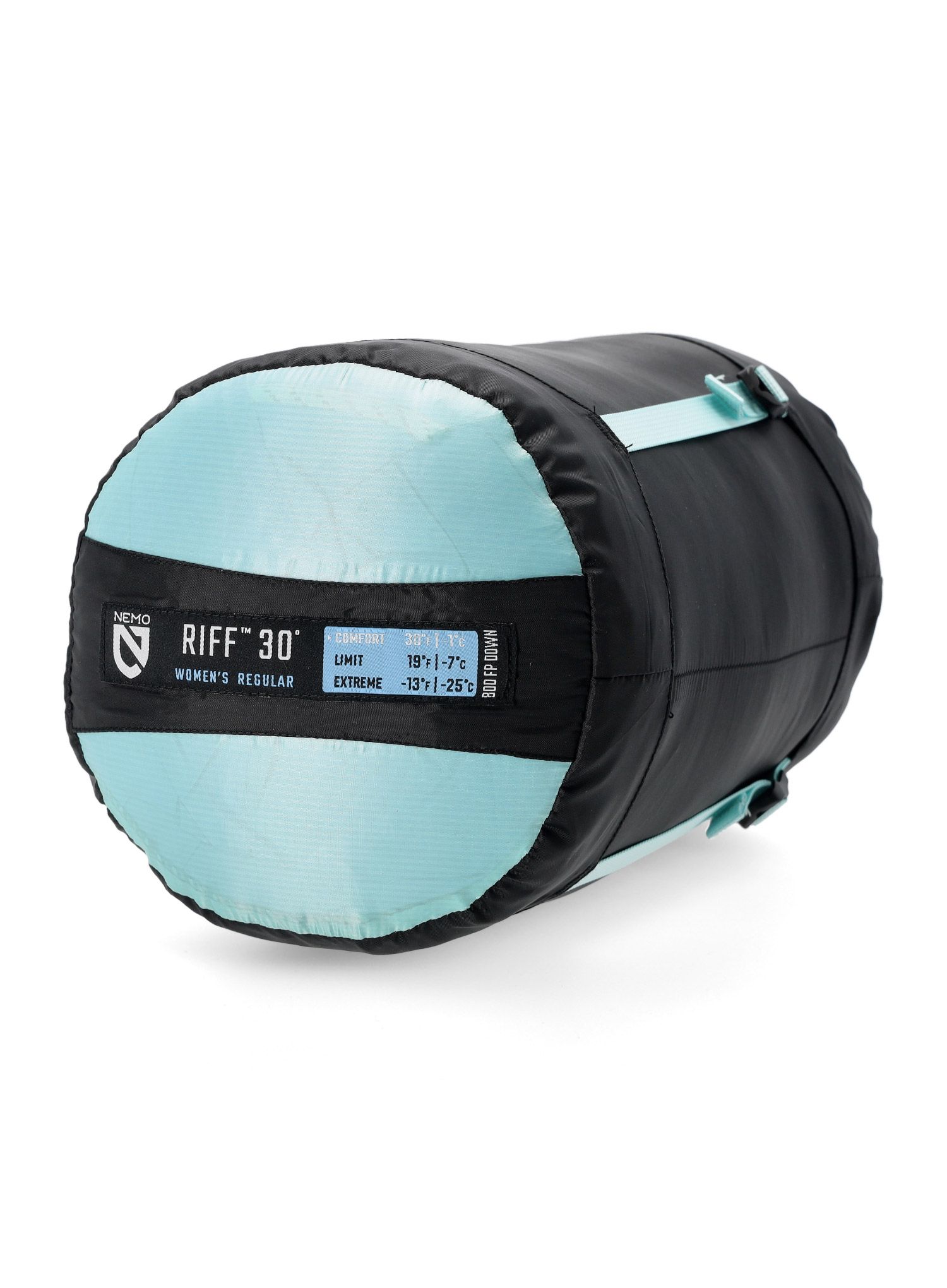 Спальний мішок пуховий жіночий Nemo Riff 30 (168 cm) - azure
