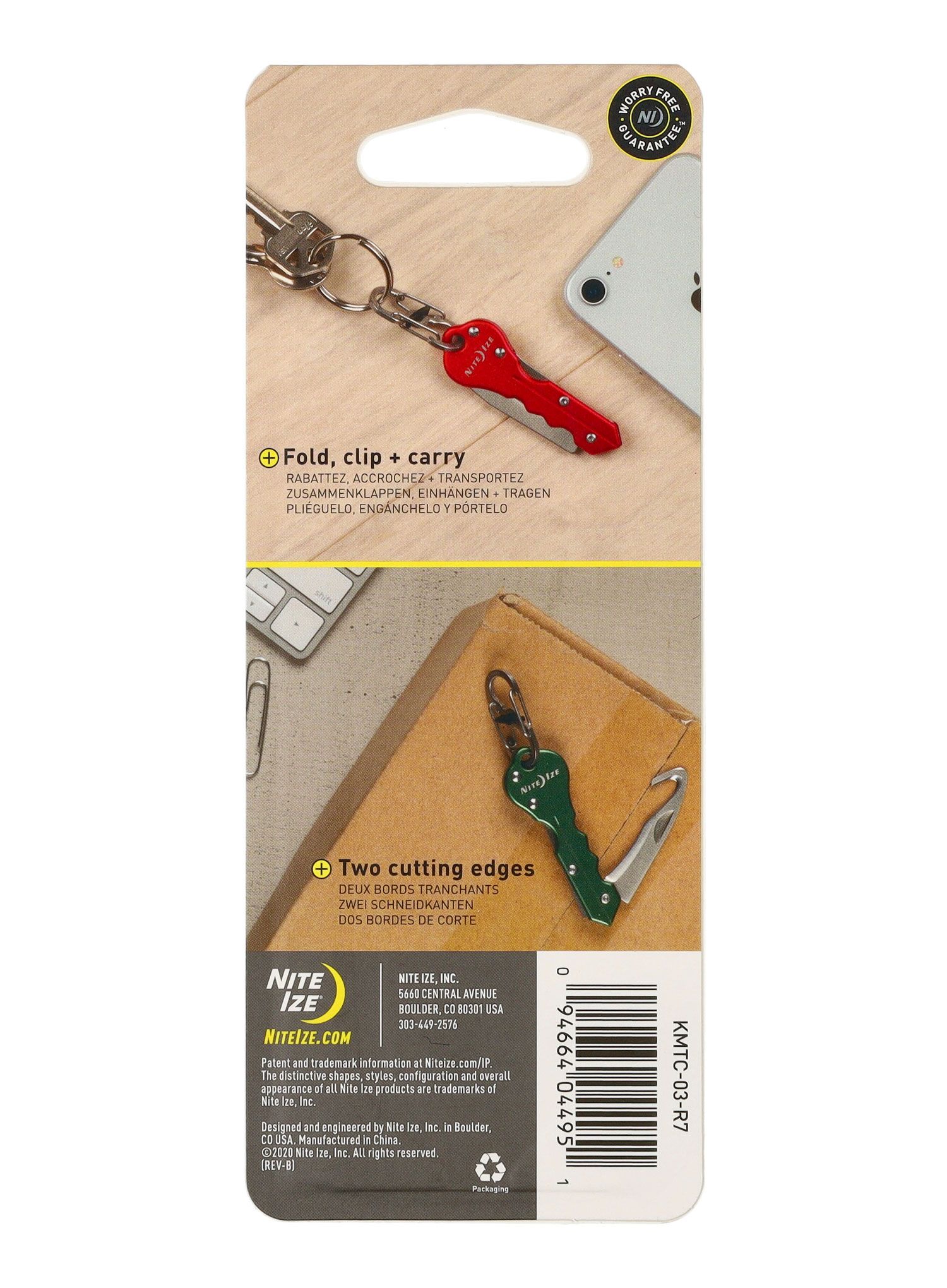Брелок Nite Ize DoohicKey Key Chain Hook Knife - blue