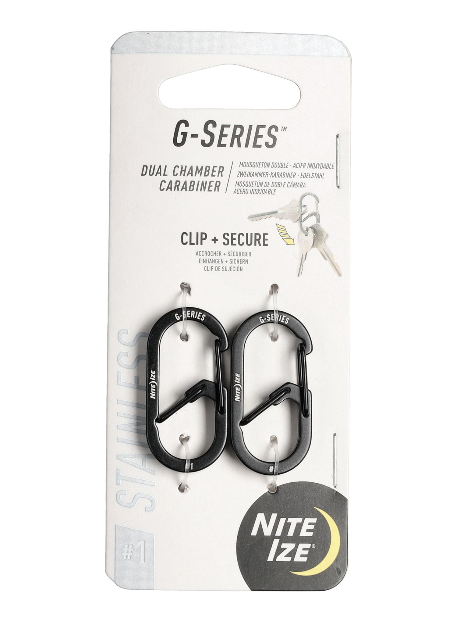 Карабіни Nite Ize G-Series Dual Chamber Carabiner 1 - black