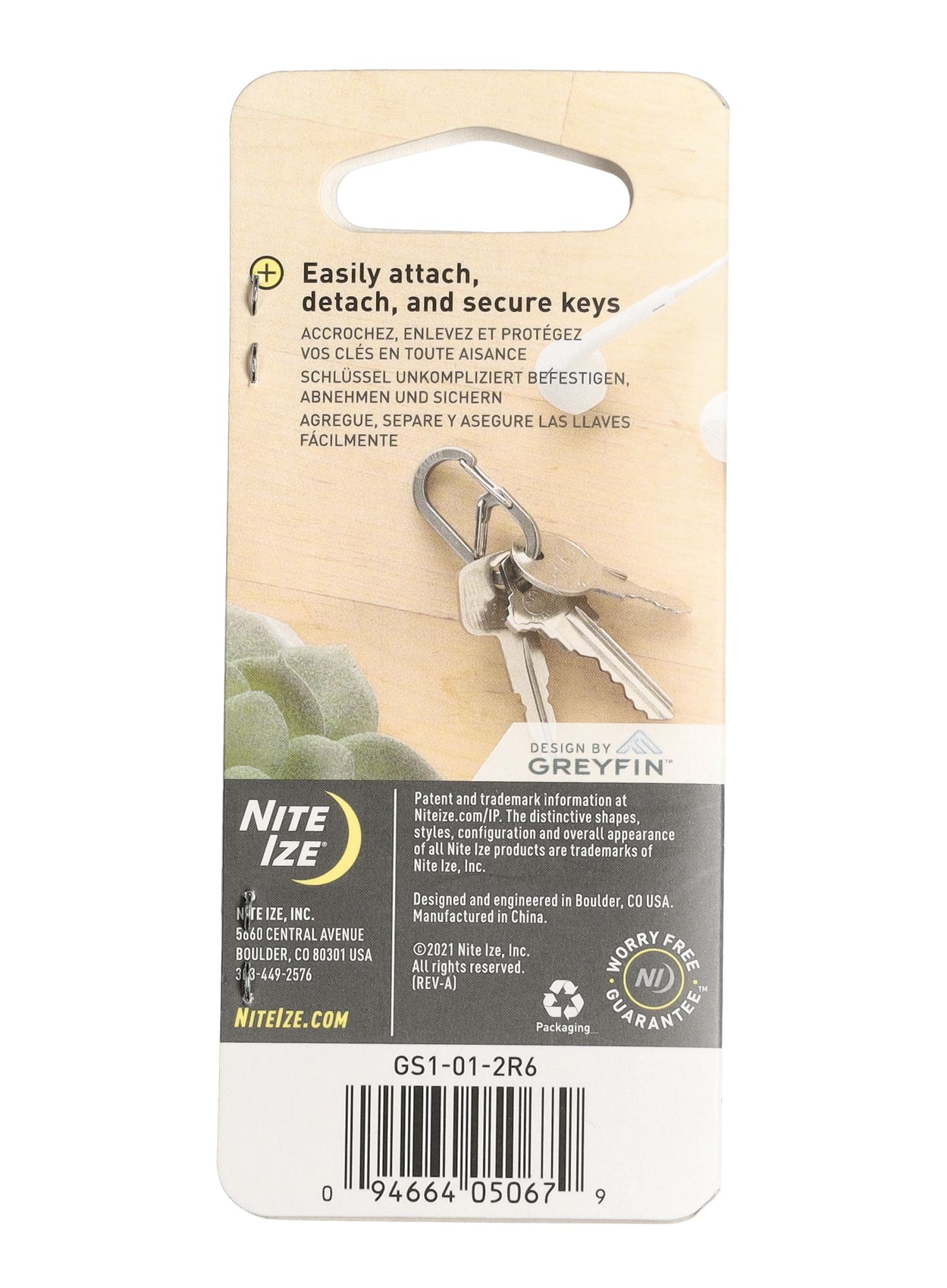 Карабіни Nite Ize G-Series Dual Chamber Carabiner 1 - black