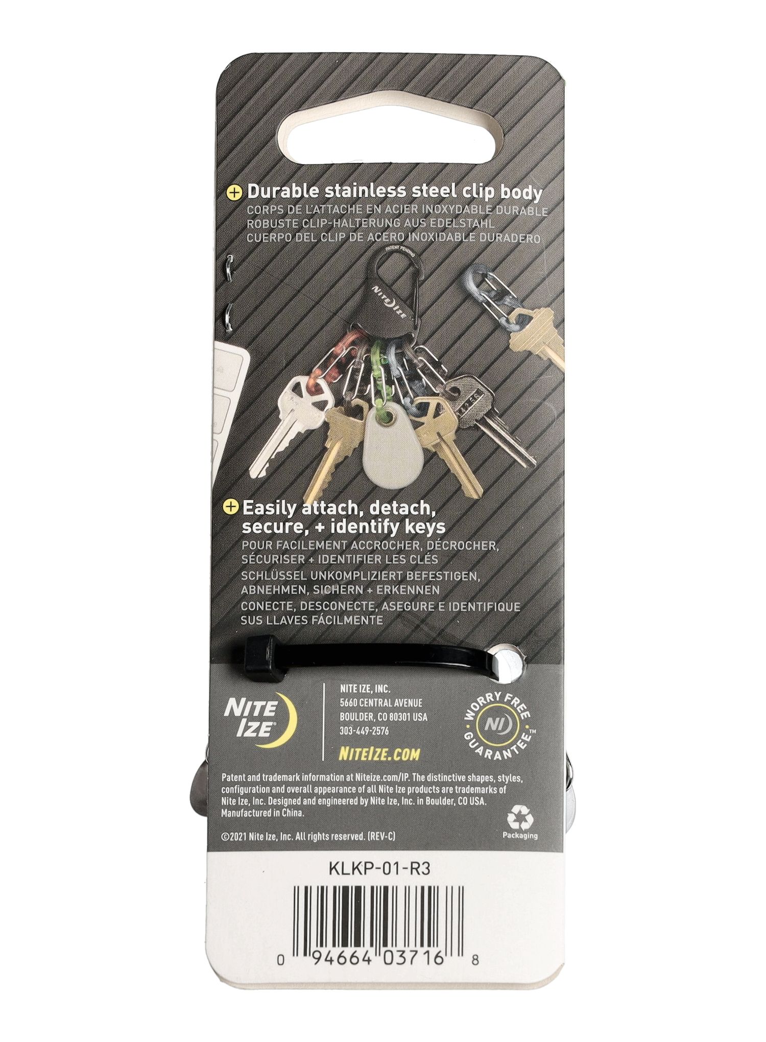Карабінчик Nite Ize S-Biner KeyRack Locker Plastic - assorted