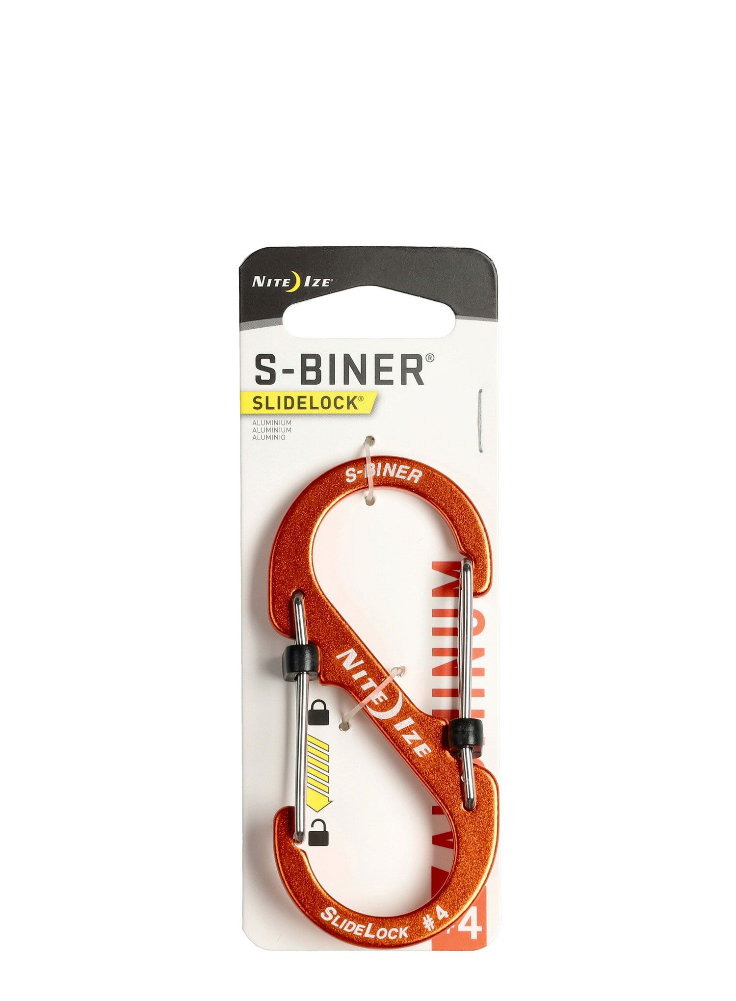 Карабінчик Nite Ize S-Biner SlideLock Aluminum 4  - orange