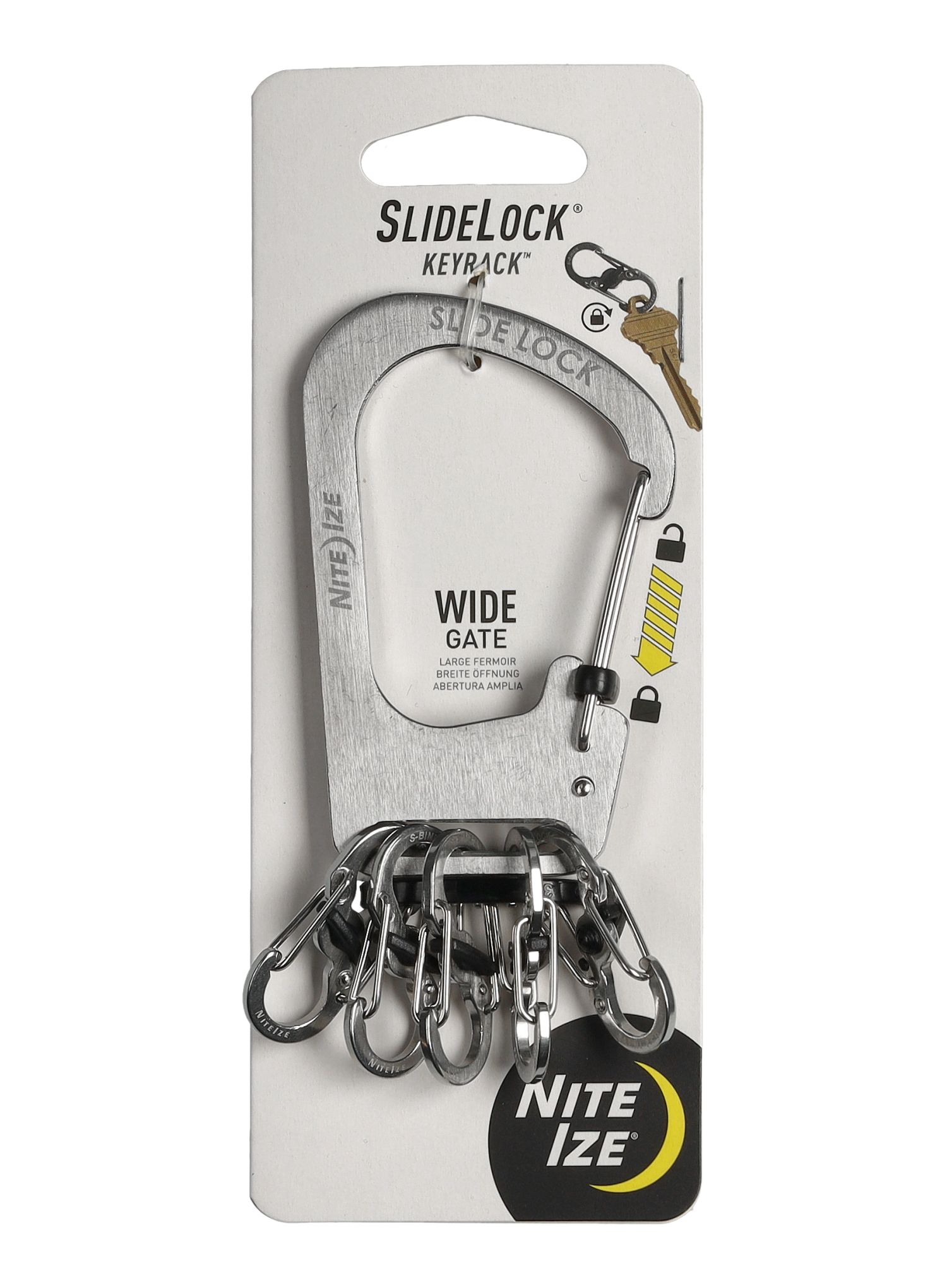 Карабінчик Nite Ize SlideLock KeyRack - steel