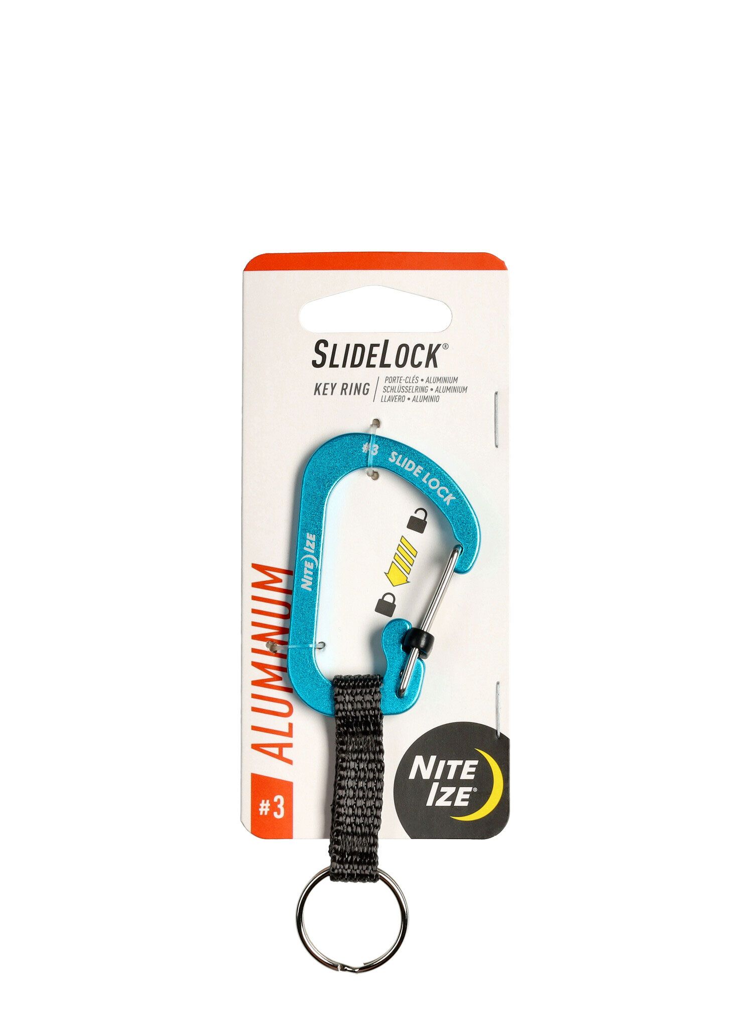 Брелок Nite Ize SlideLock Key Ring Aluminum  - blue
