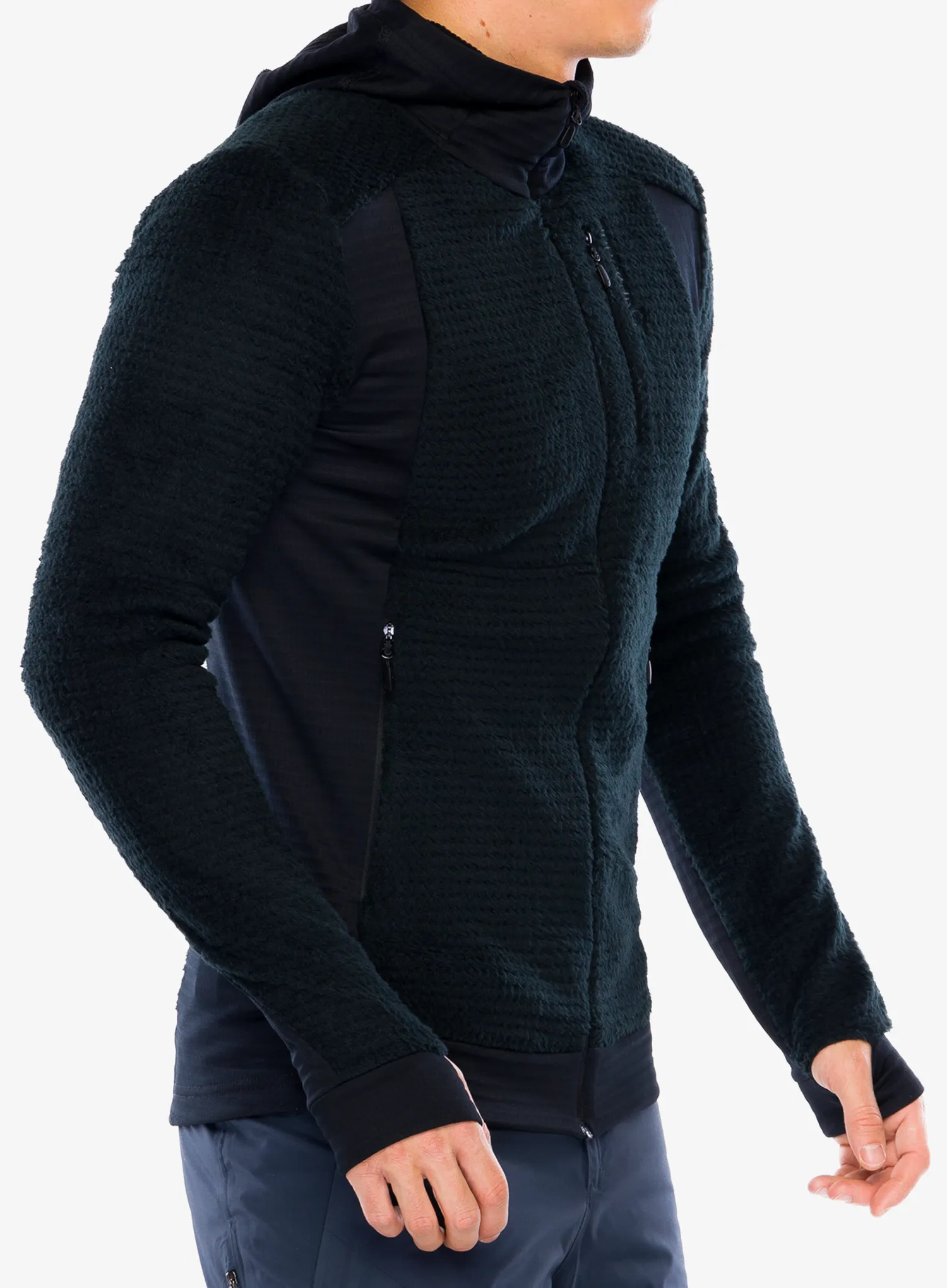 Кофта з каптуром Norrona Falketind Alpha120 Zip Hood - caviar