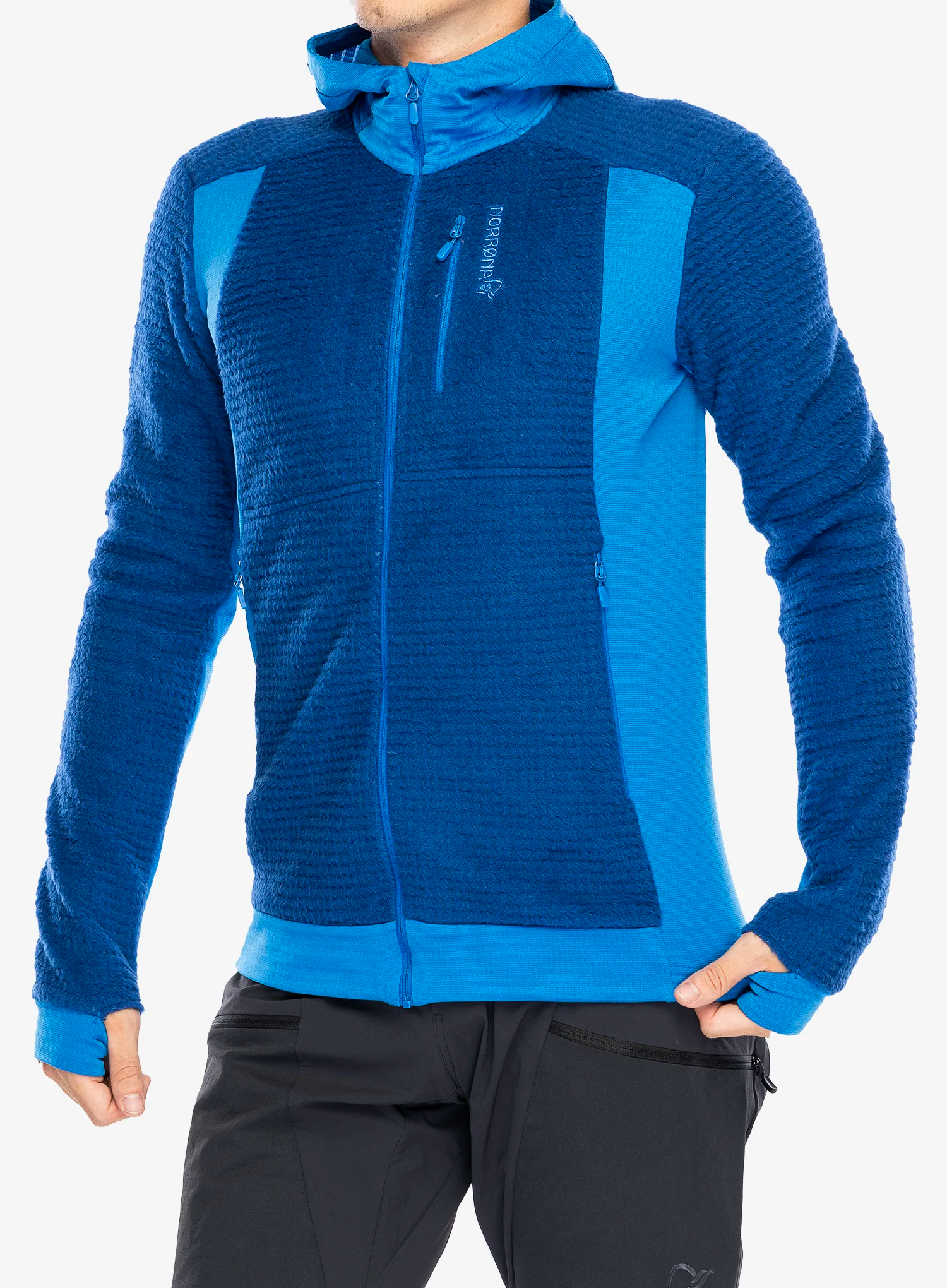 Кофта з каптуром Norrona Falketind Alpha120 Zip Hood - limoges