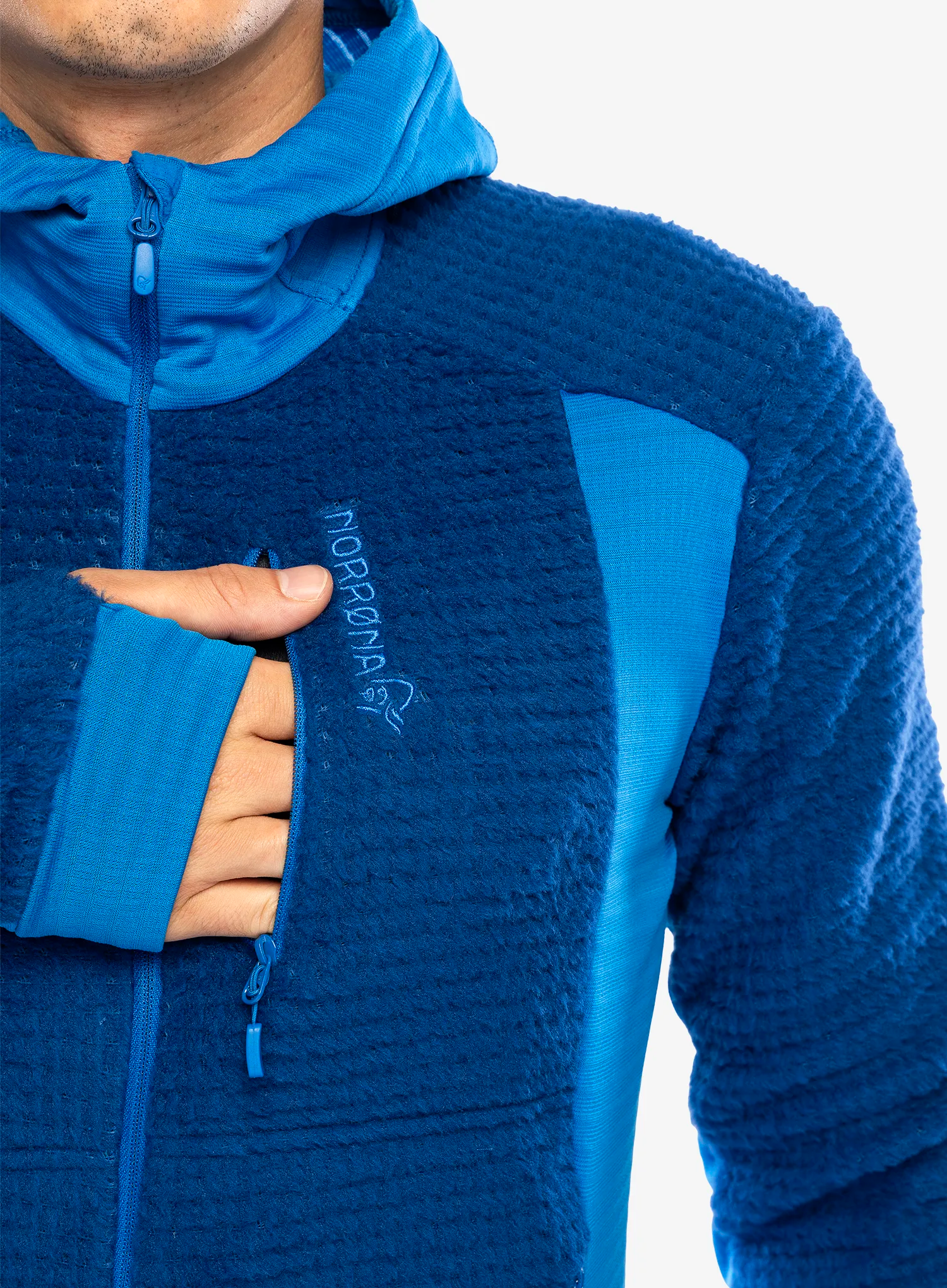 Кофта з каптуром Norrona Falketind Alpha120 Zip Hood - limoges