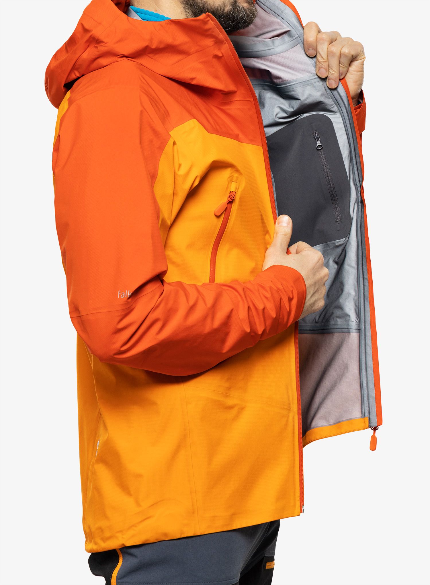 Куртка Norrona Falketind GORE-TEX Jacket - arednalin/orange popsicle