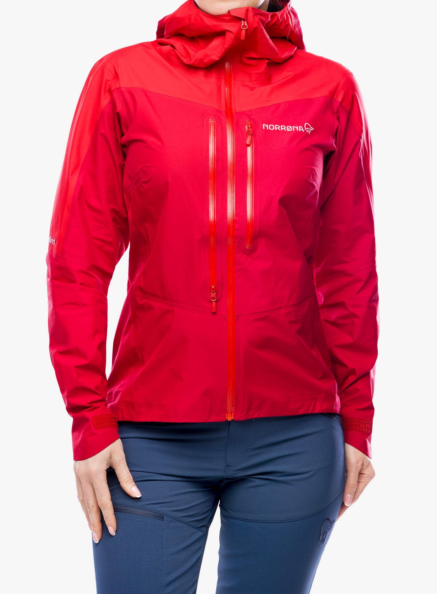 Куртка для гір жіноча Norrona Falketind GORE-TEX Paclite Jacket - jester red/true red