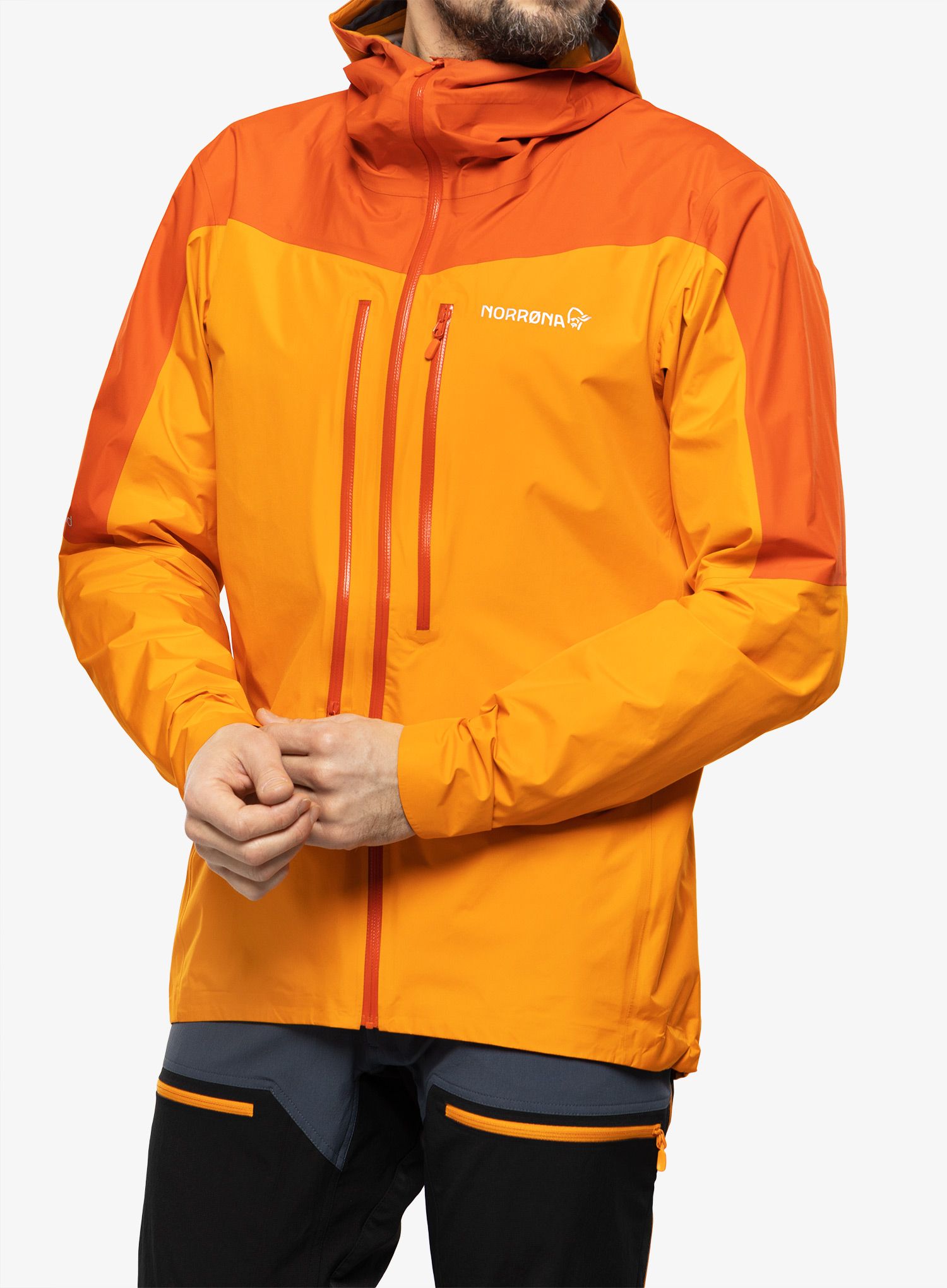 Куртка дощовик Norrona Falketind Gore-Tex Paclite Jacket - arednalin/orange popsicle