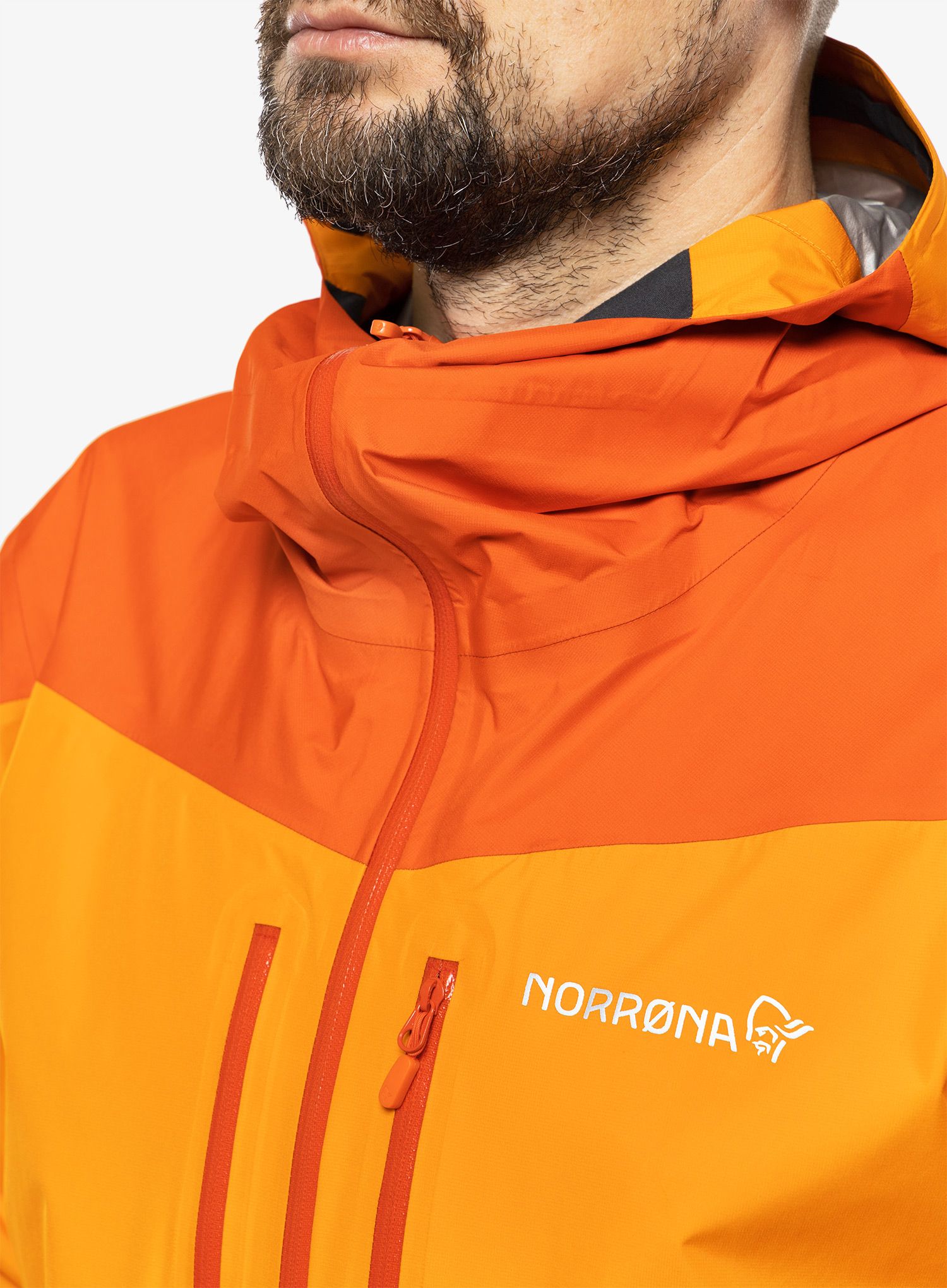 Куртка дощовик Norrona Falketind Gore-Tex Paclite Jacket - arednalin/orange popsicle