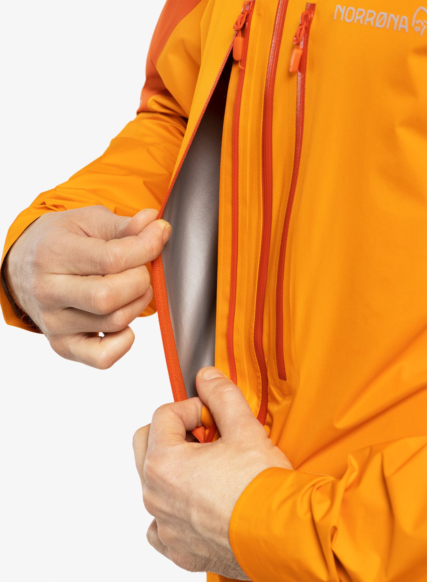 Куртка дощовик Norrona Falketind Gore-Tex Paclite Jacket - arednalin/orange popsicle