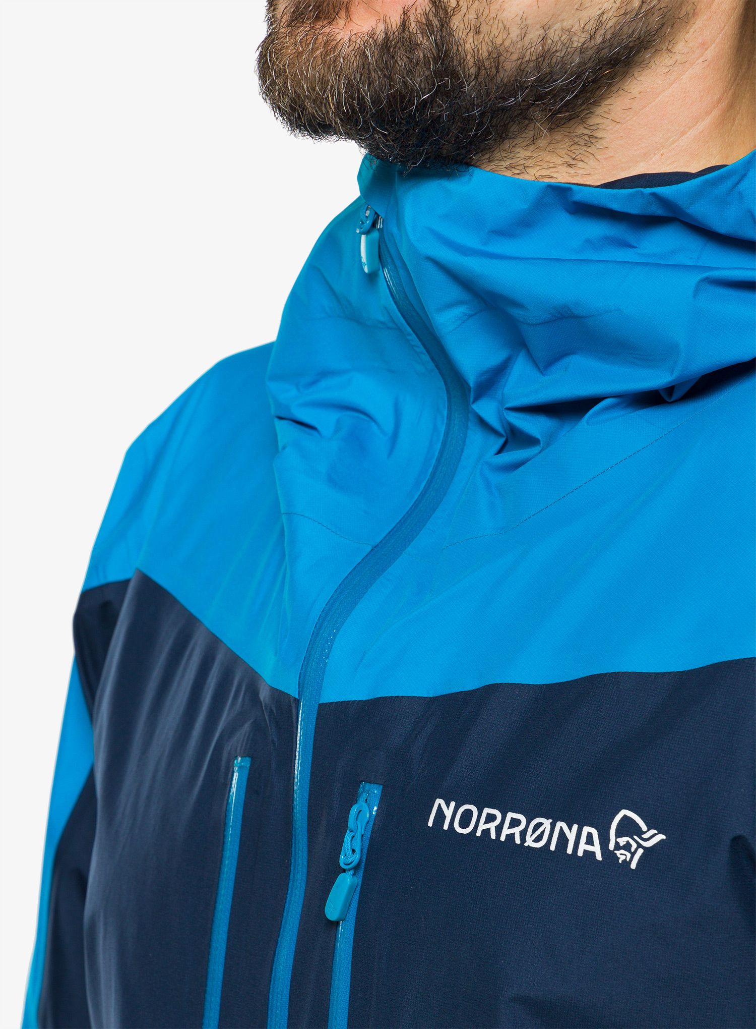 Куртка Norrona Falketind Gore-Tex Paclite Jacket - hawaiian surf/indigo night