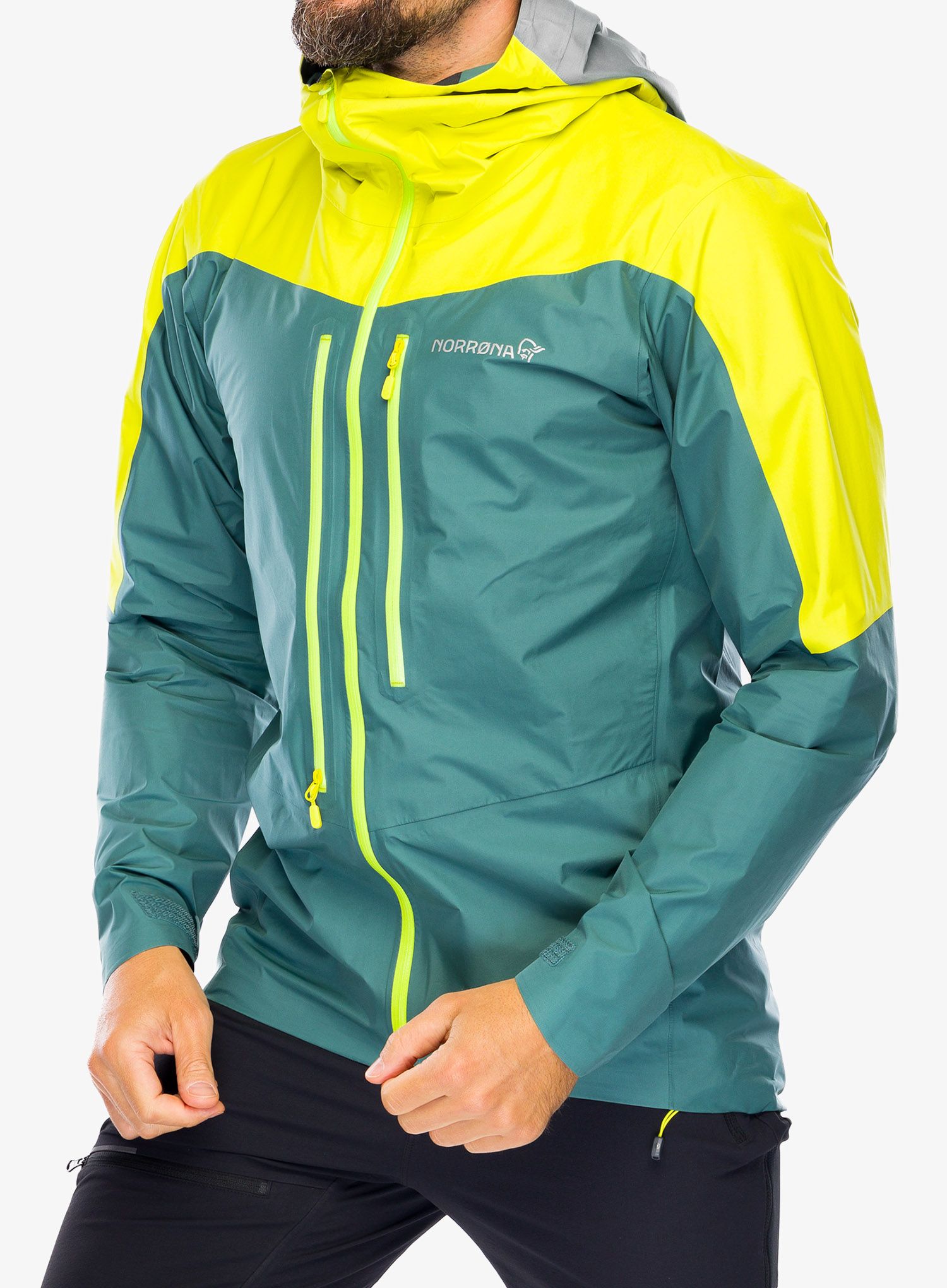 Куртка Norrona Falketind Gore-Tex Paclite Jacket - sulphur spring/north atlantic