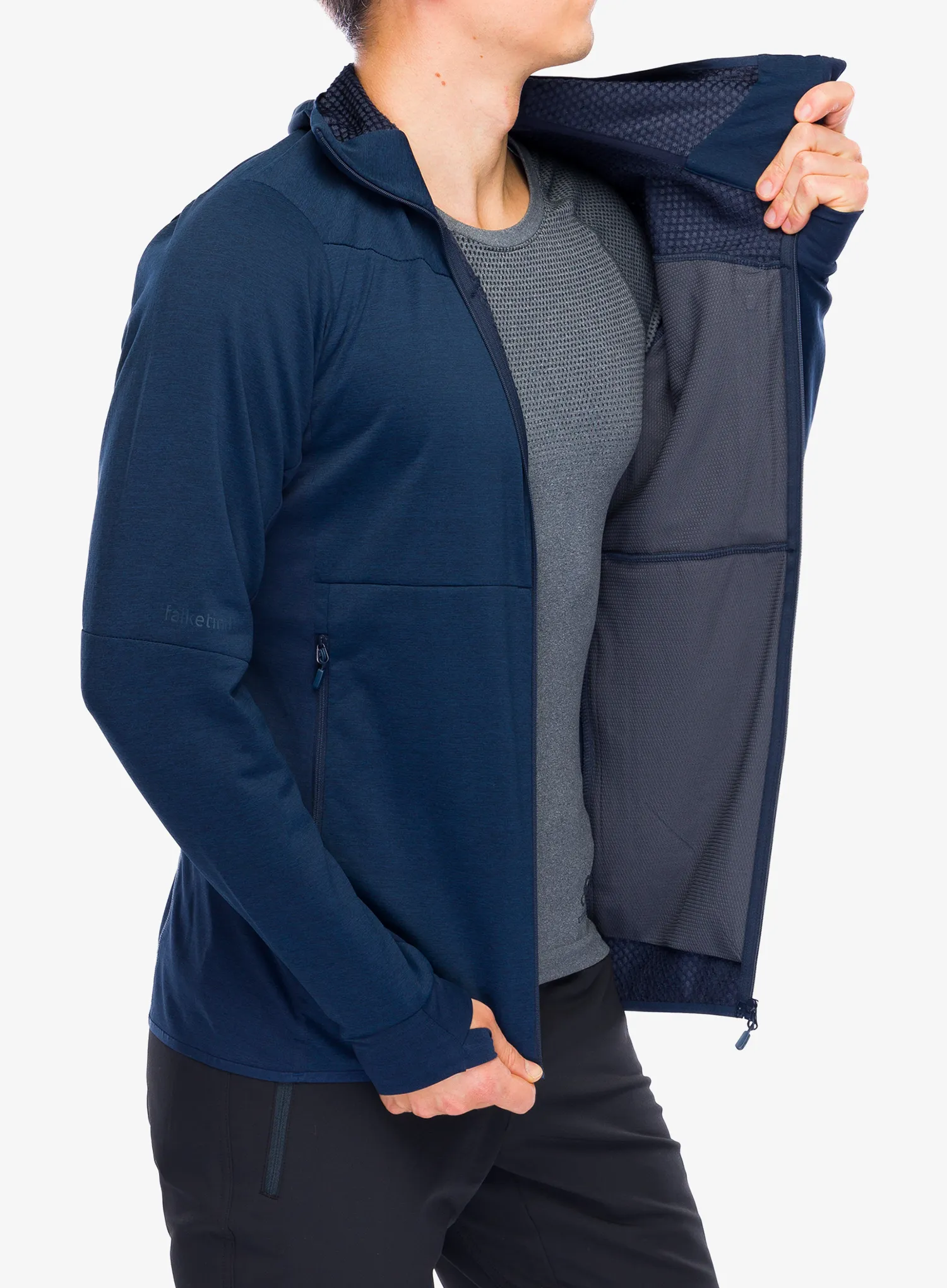 Куртка флісова Norrona Falketind Warm2 Octa Hood - indigo night