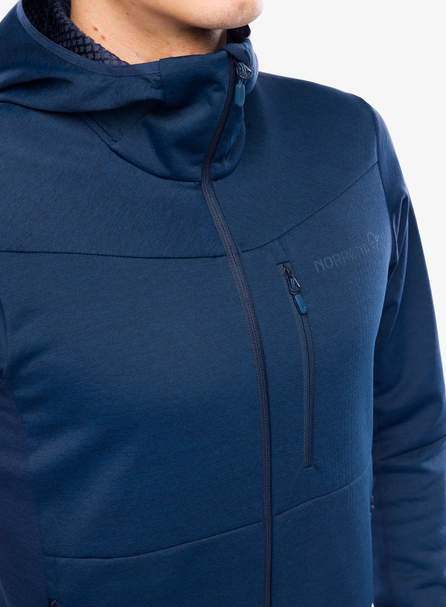 Куртка флісова Norrona Falketind Warm2 Octa Hood - indigo night