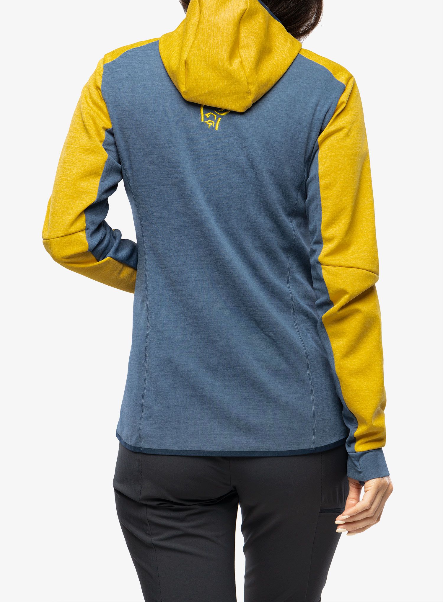 Фліска жіноча Norrona Falketind Warm2 Octa Hood - sulphur