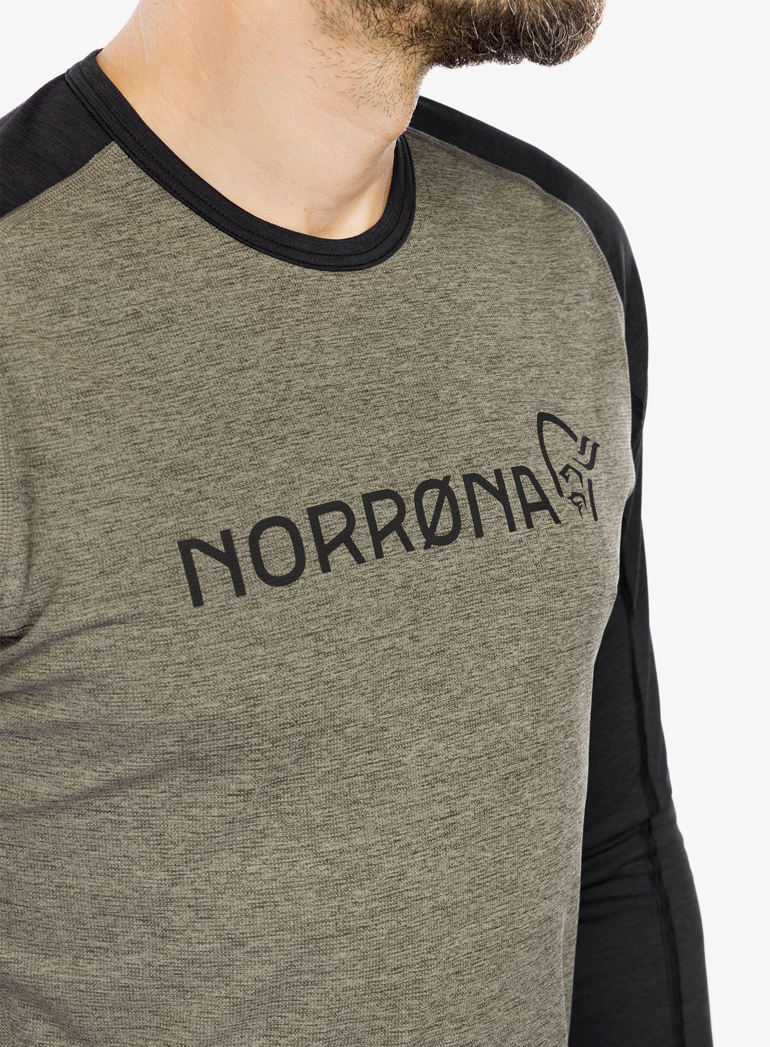 Велокофта Norrona Fjora Equaliser Lightweight LS - olive night