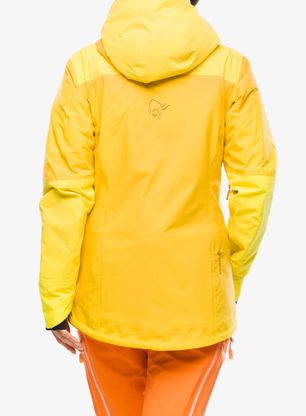 Куртка лижна жіноча Norrona Lofoten GORE-TEX Thermo100 Jacket - blazing yellow/sulphur
