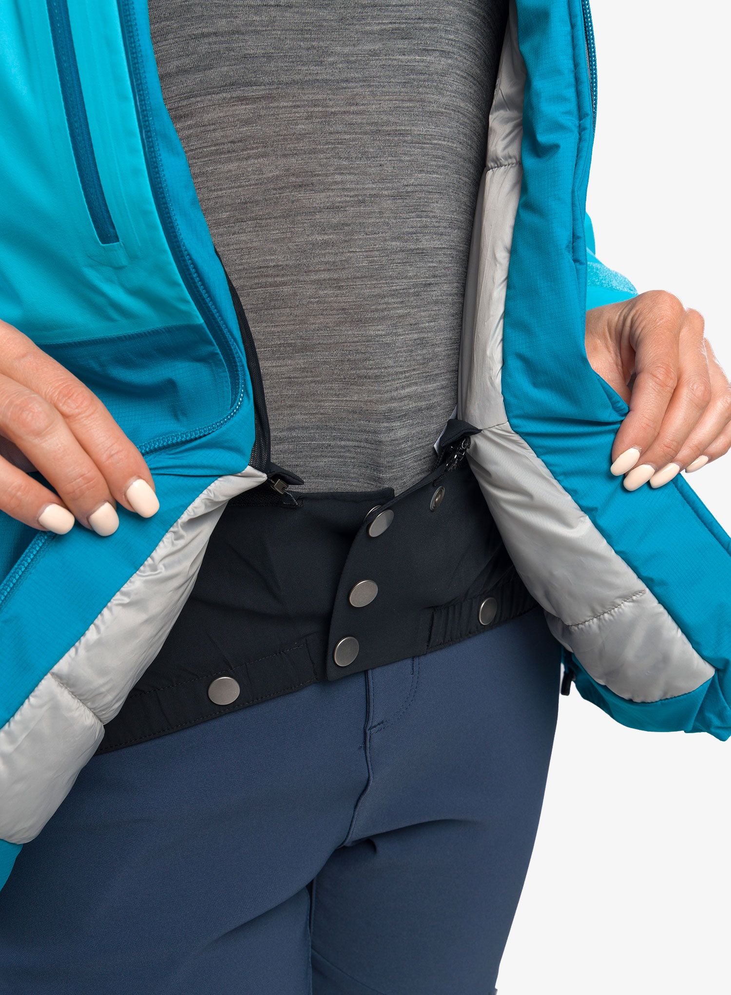 Куртка жіноча Norrona Lofoten Gore-Tex Thermo100 Jacket - aquarius/hawaiian surf